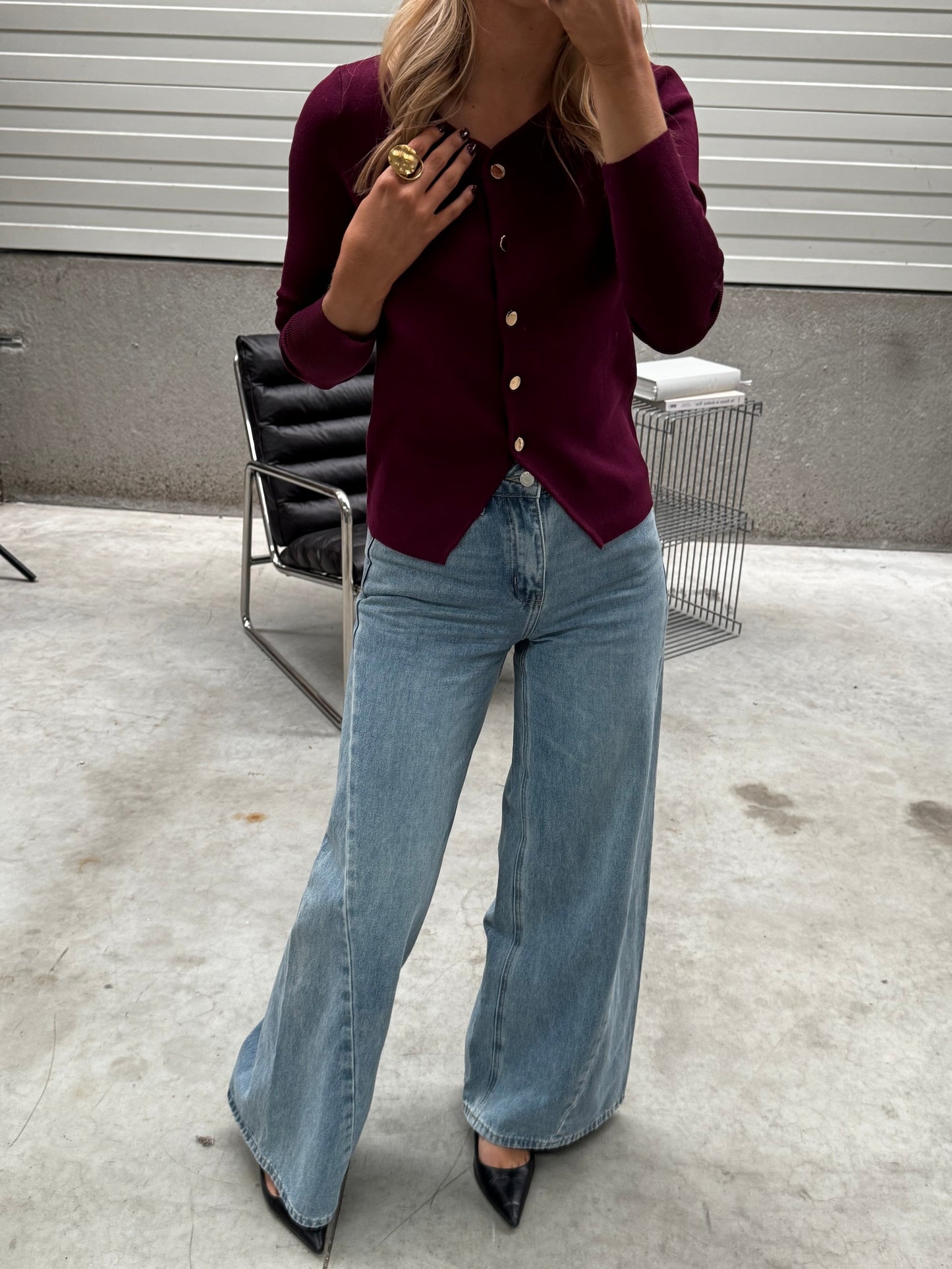 Burgundy Haby Sweater