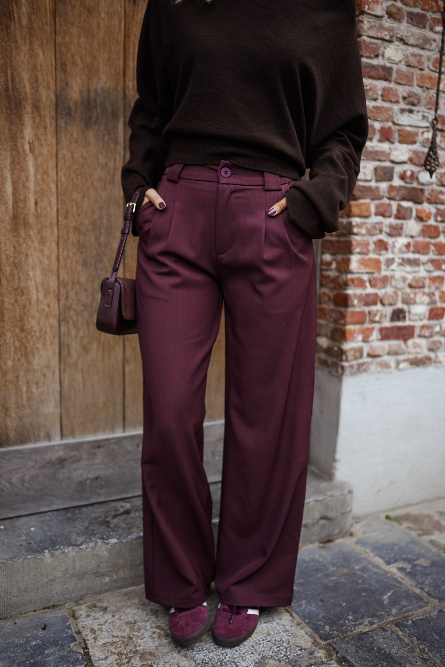 Burgundy Melha Pants