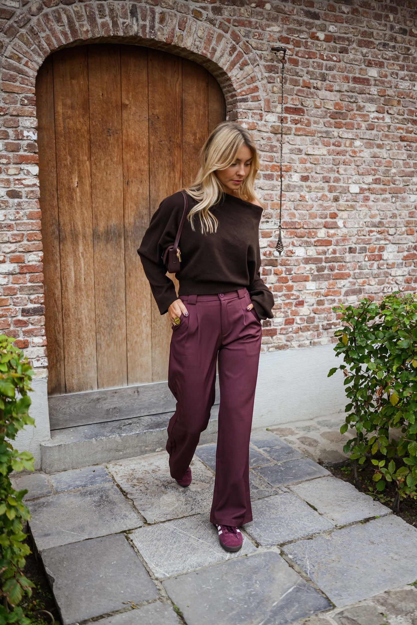 Burgundy Melha Pants