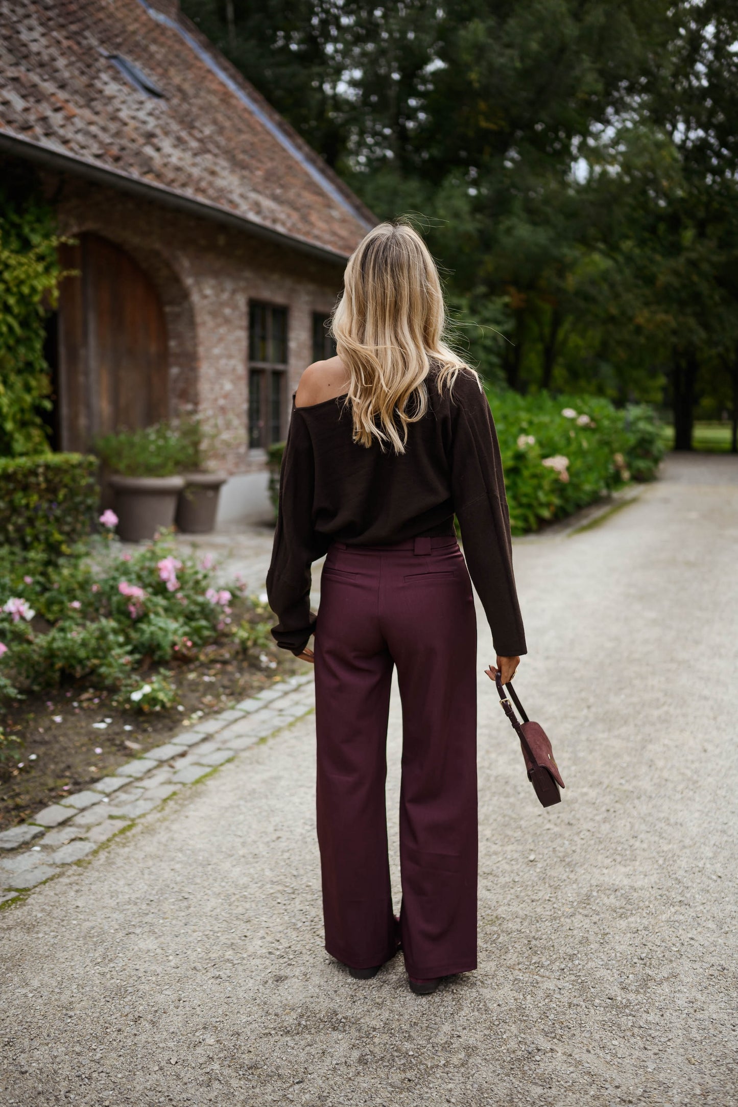 Burgundy Melha Pants