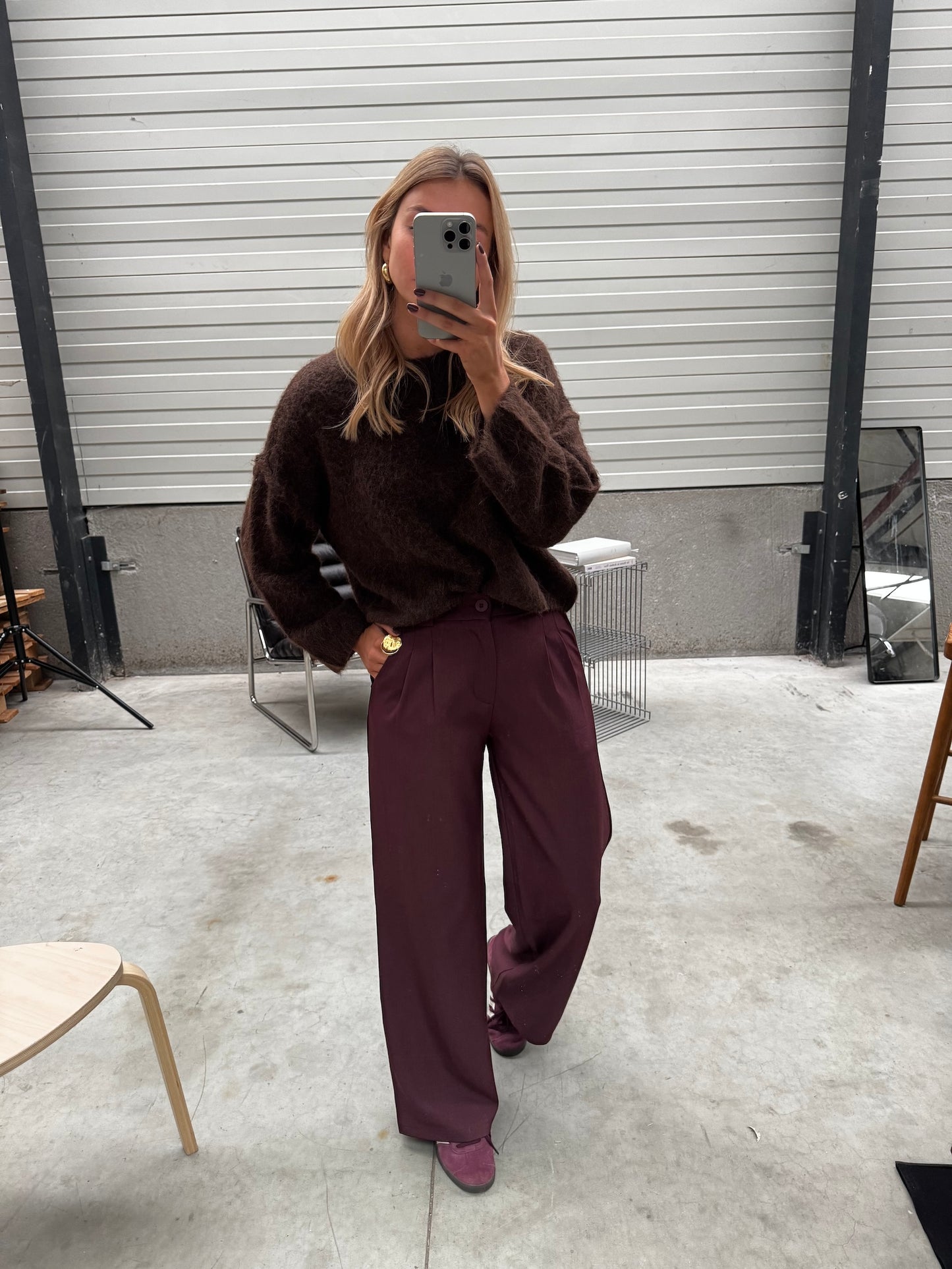 Burgundy Melha Pants
