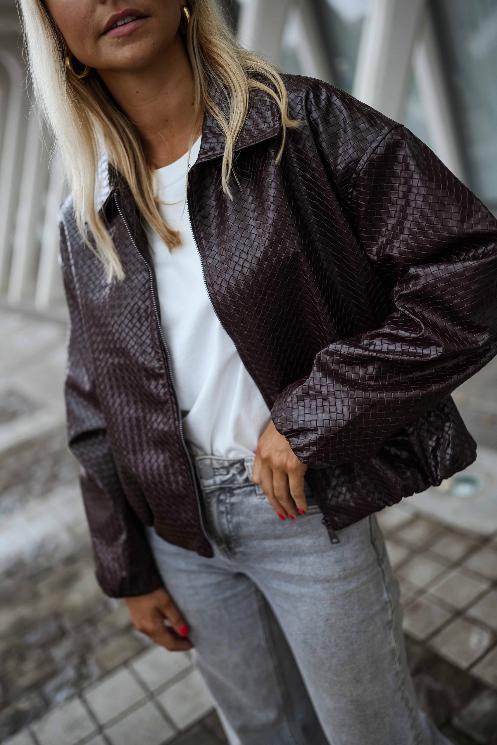 Burgundy Omer Jacket