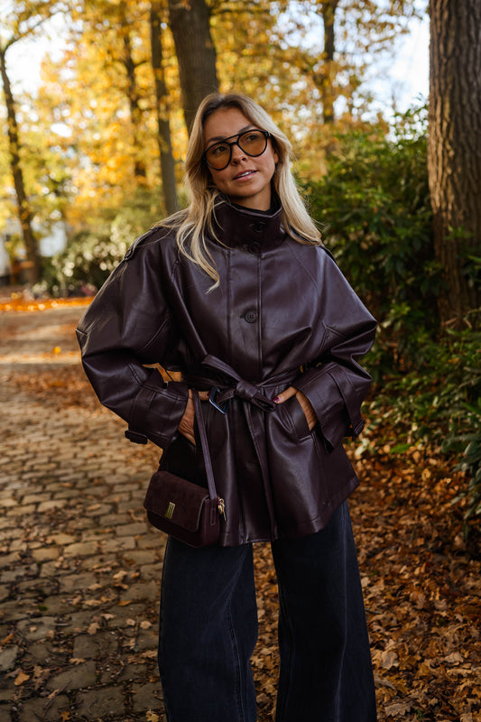 Burgundy Rachelle Jacket