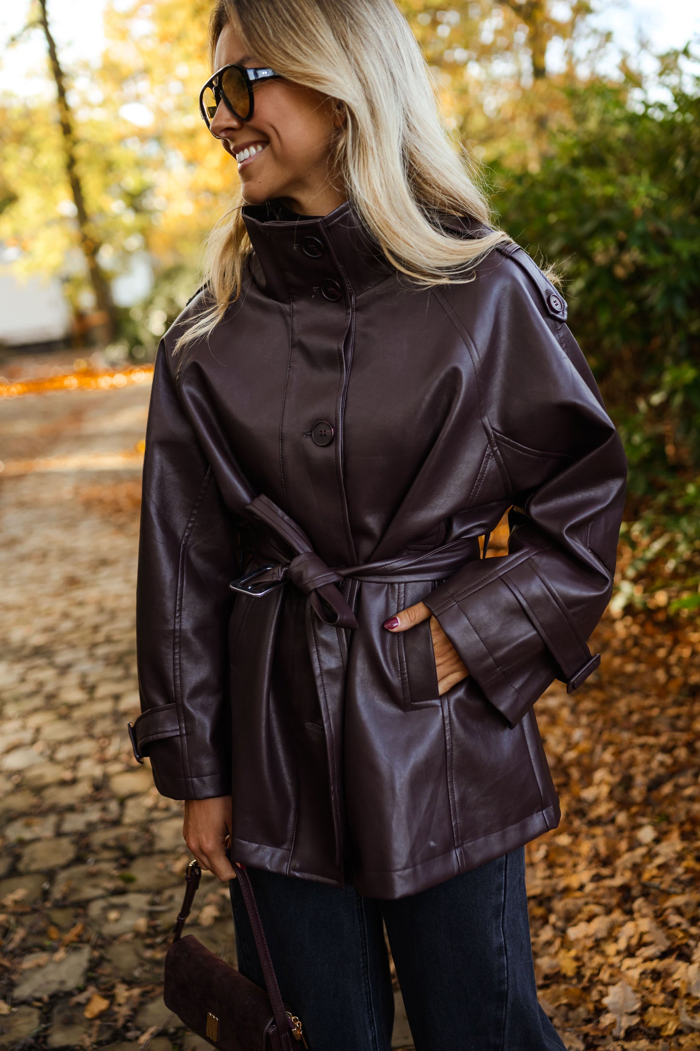 Burgundy Rachelle Jacket