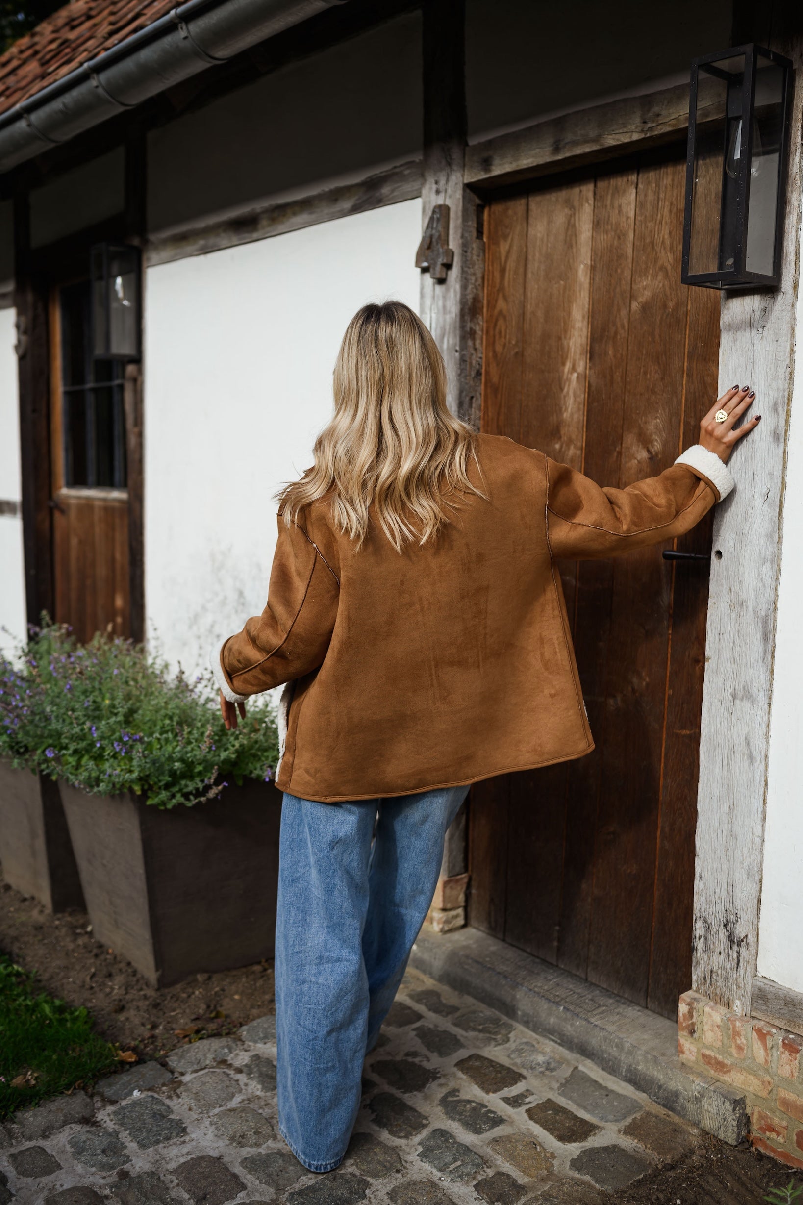 Camel Shearling Ninho Coat