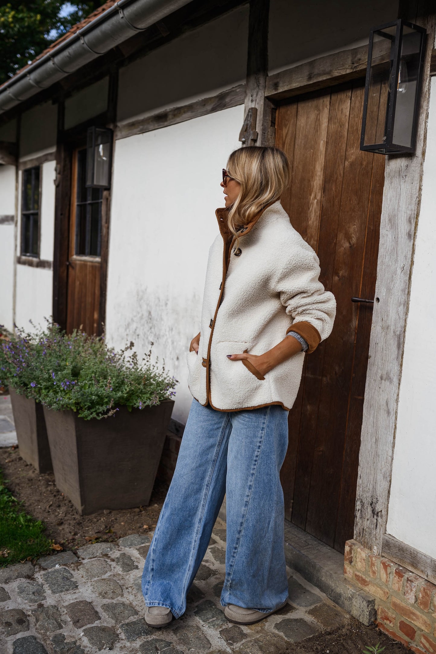 Camel Shearling Ninho Coat