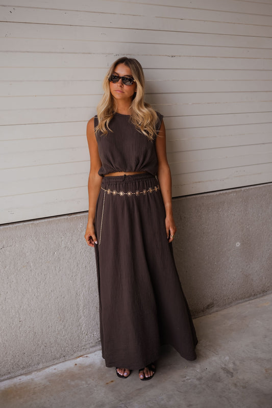 Chocolate Alyssa Skirt