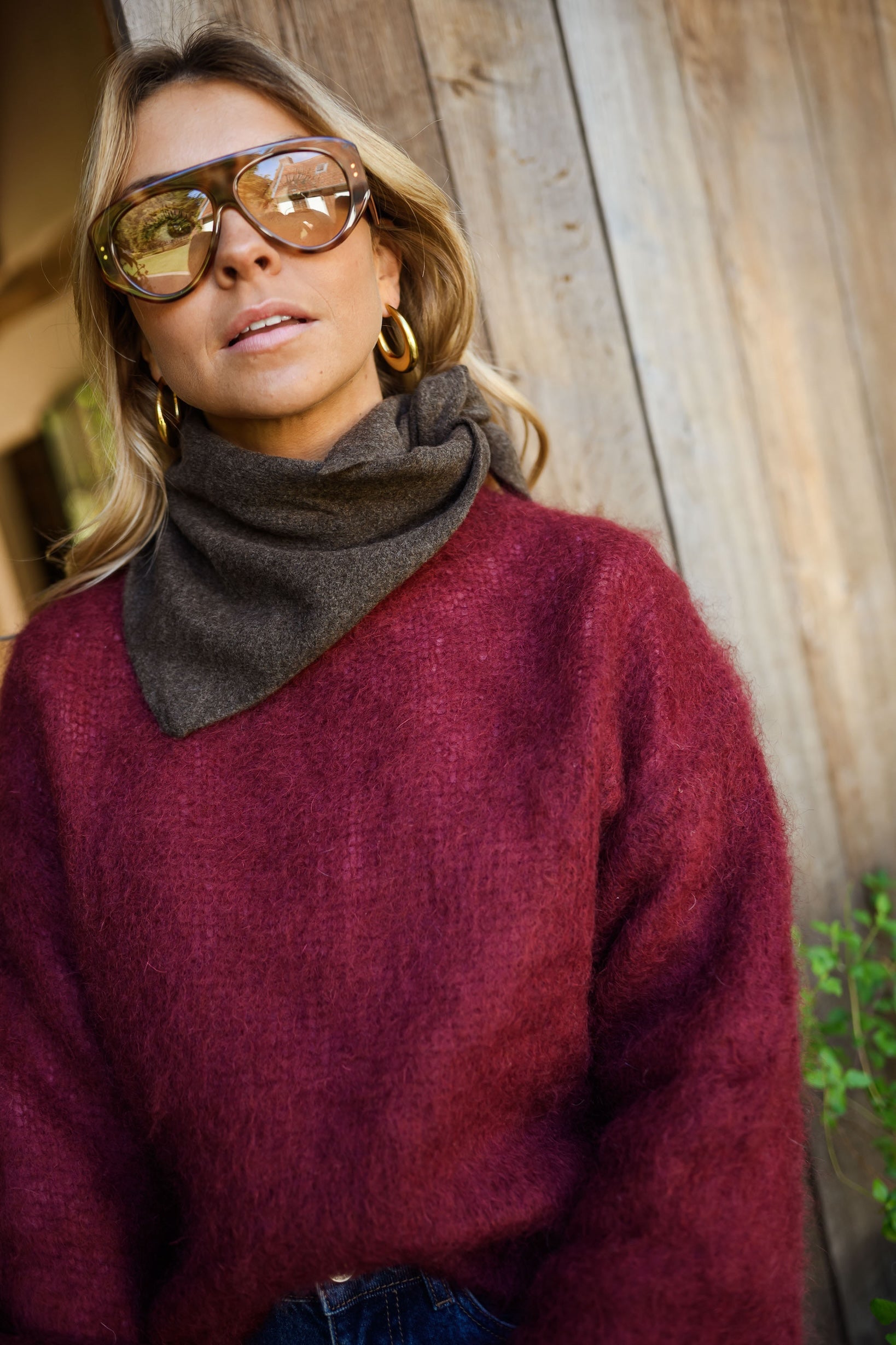 Chocolate Demi Scarf