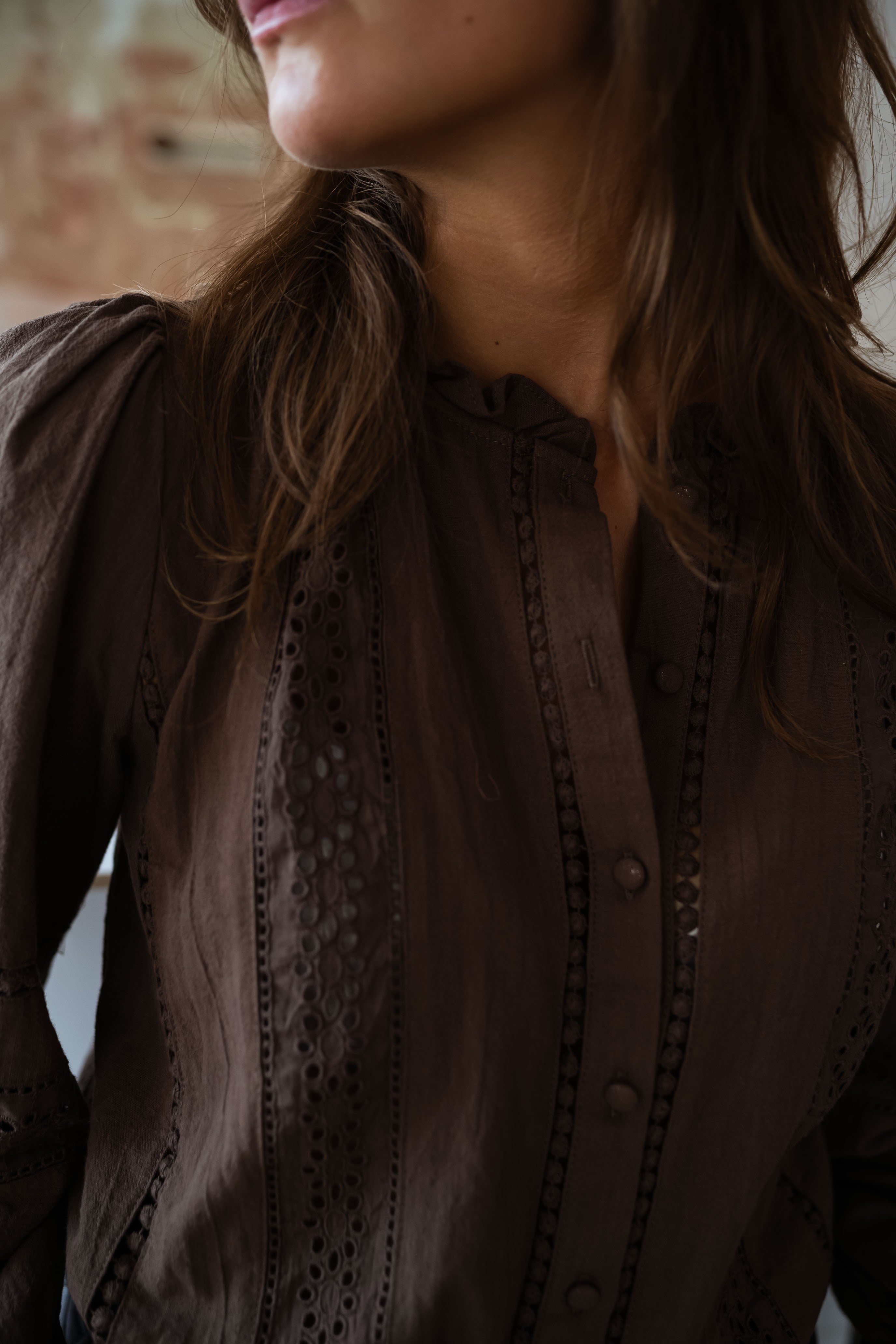 Chocolate Grain Blouse