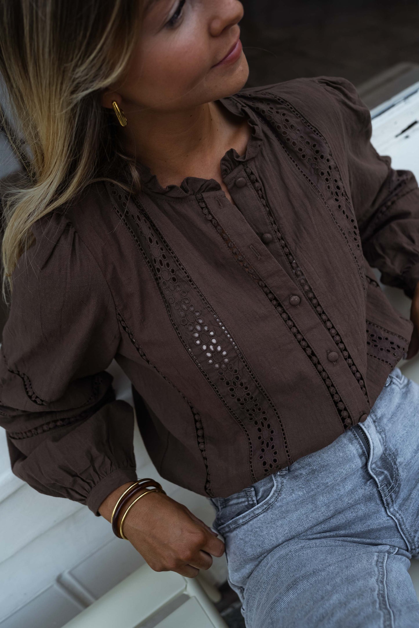 Chocolate Grain Blouse