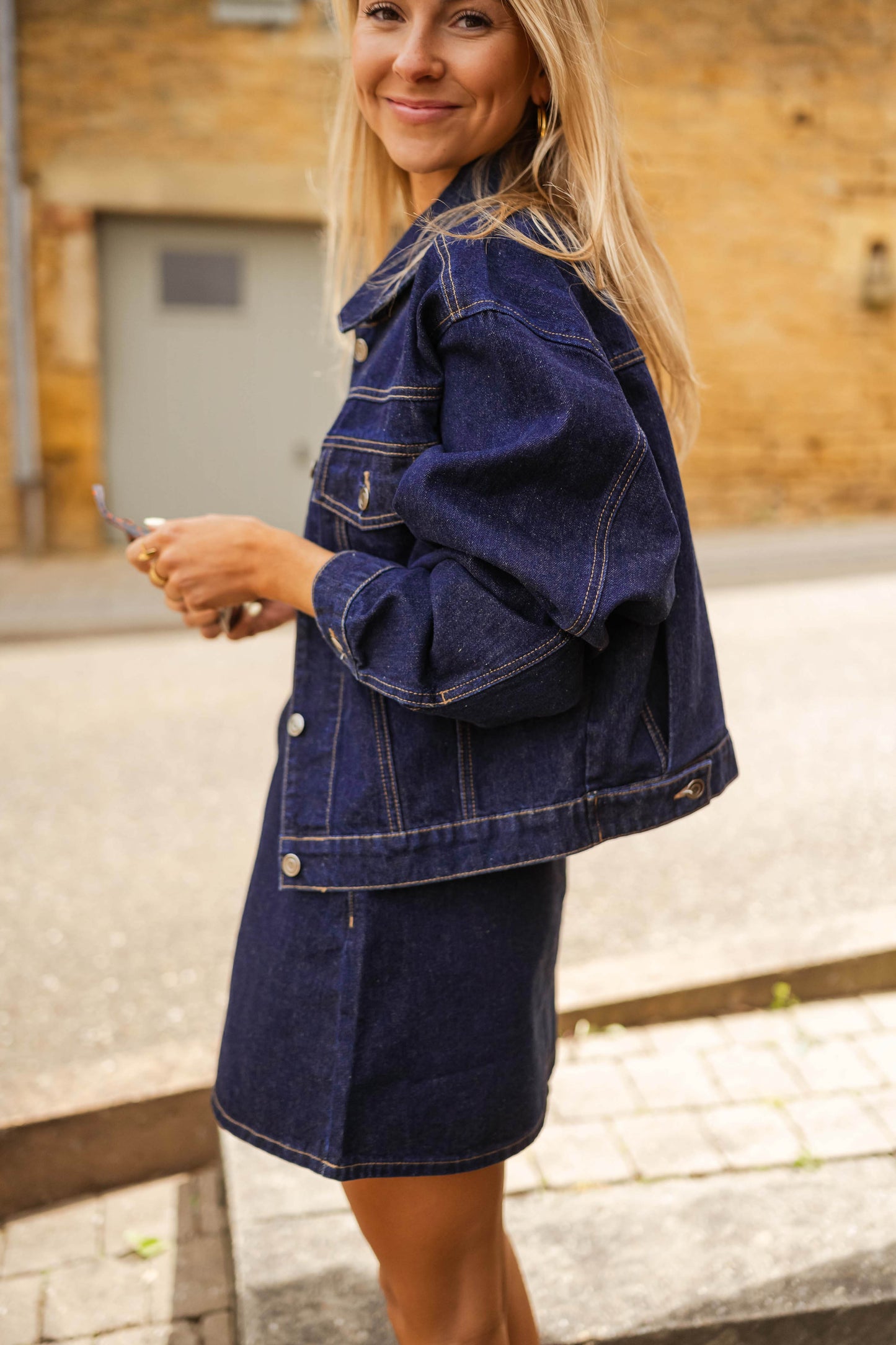 Dark Blue Denim Roma Jacket