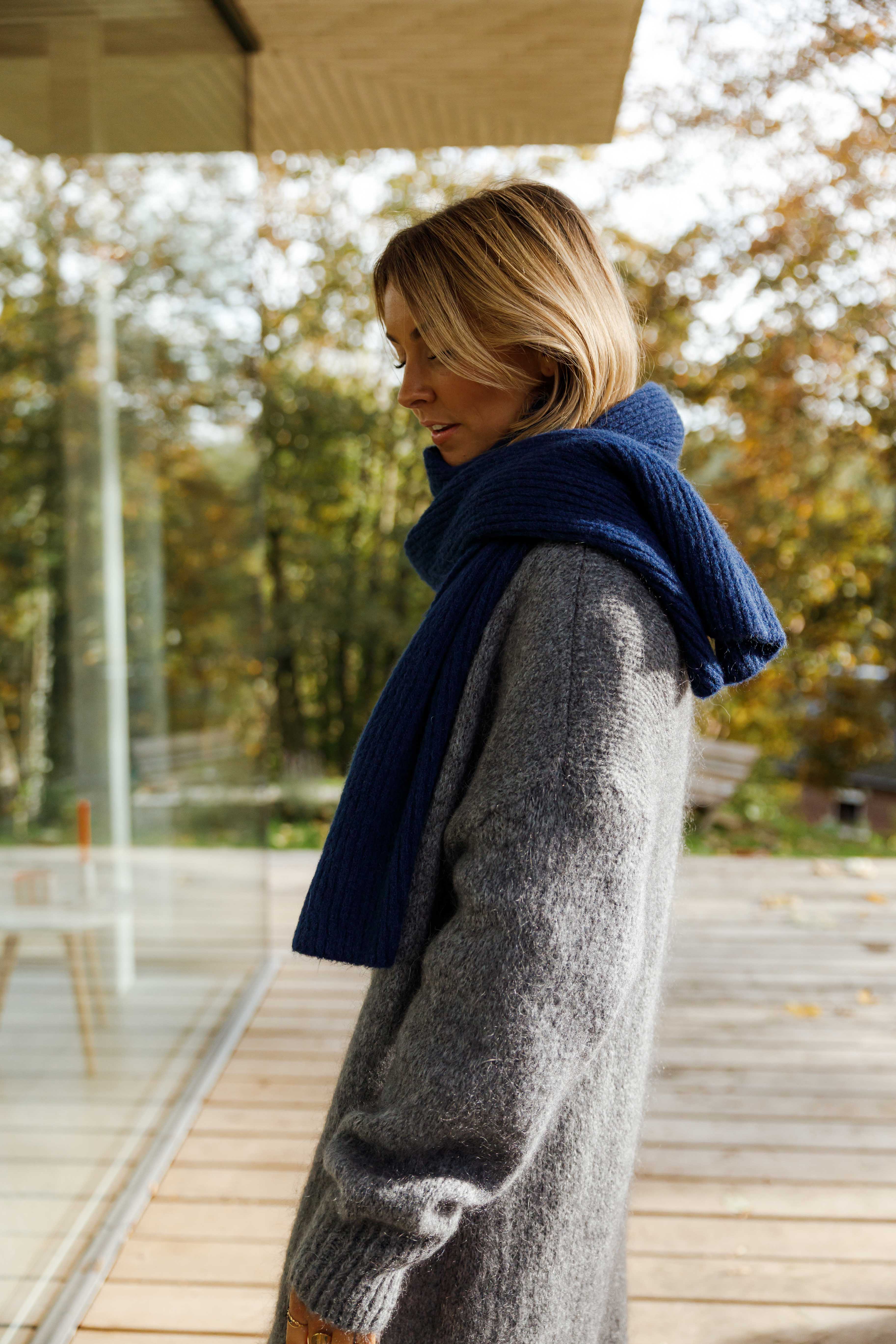 Dark Blue Sera Scarf