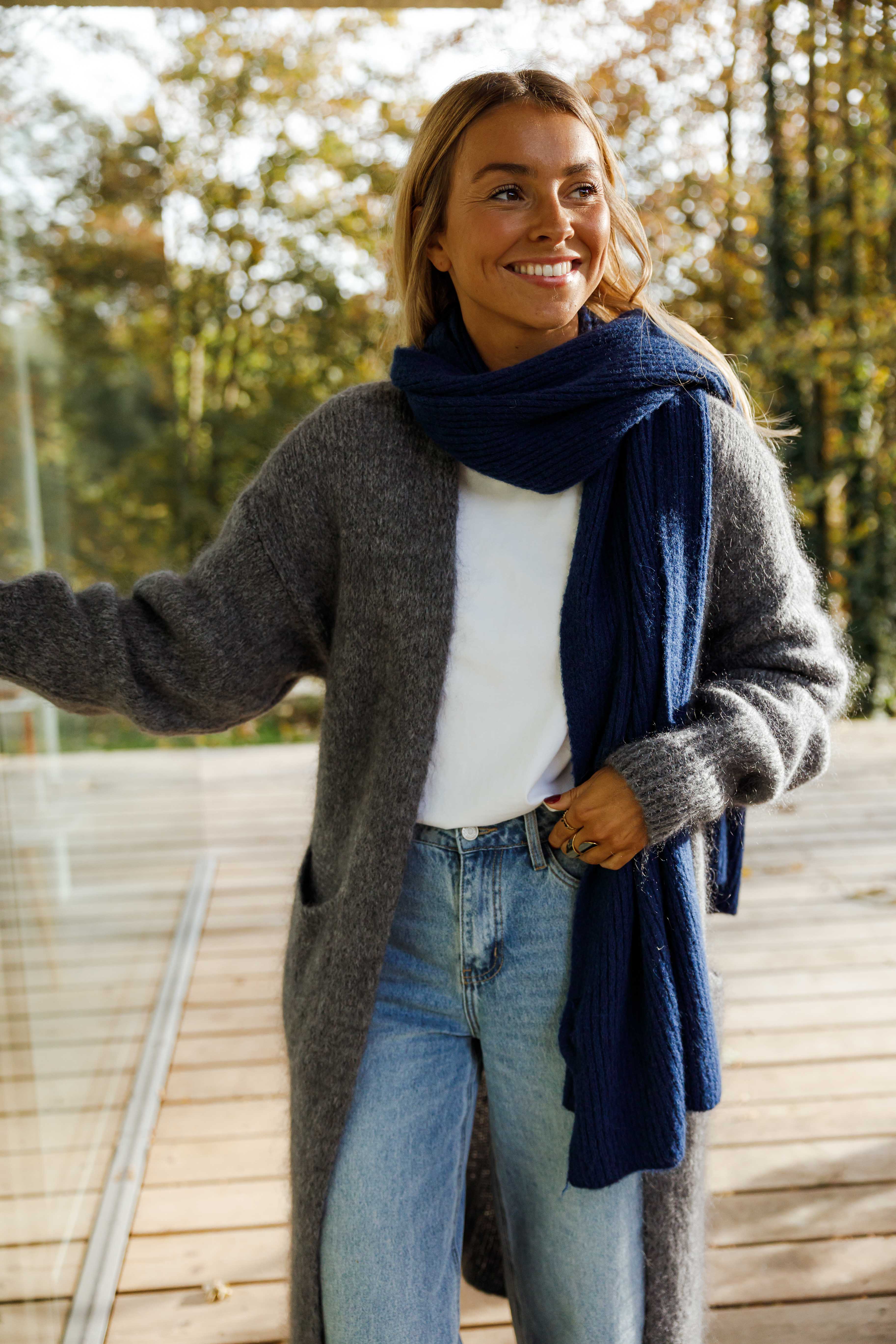 Dark Blue Sera Scarf