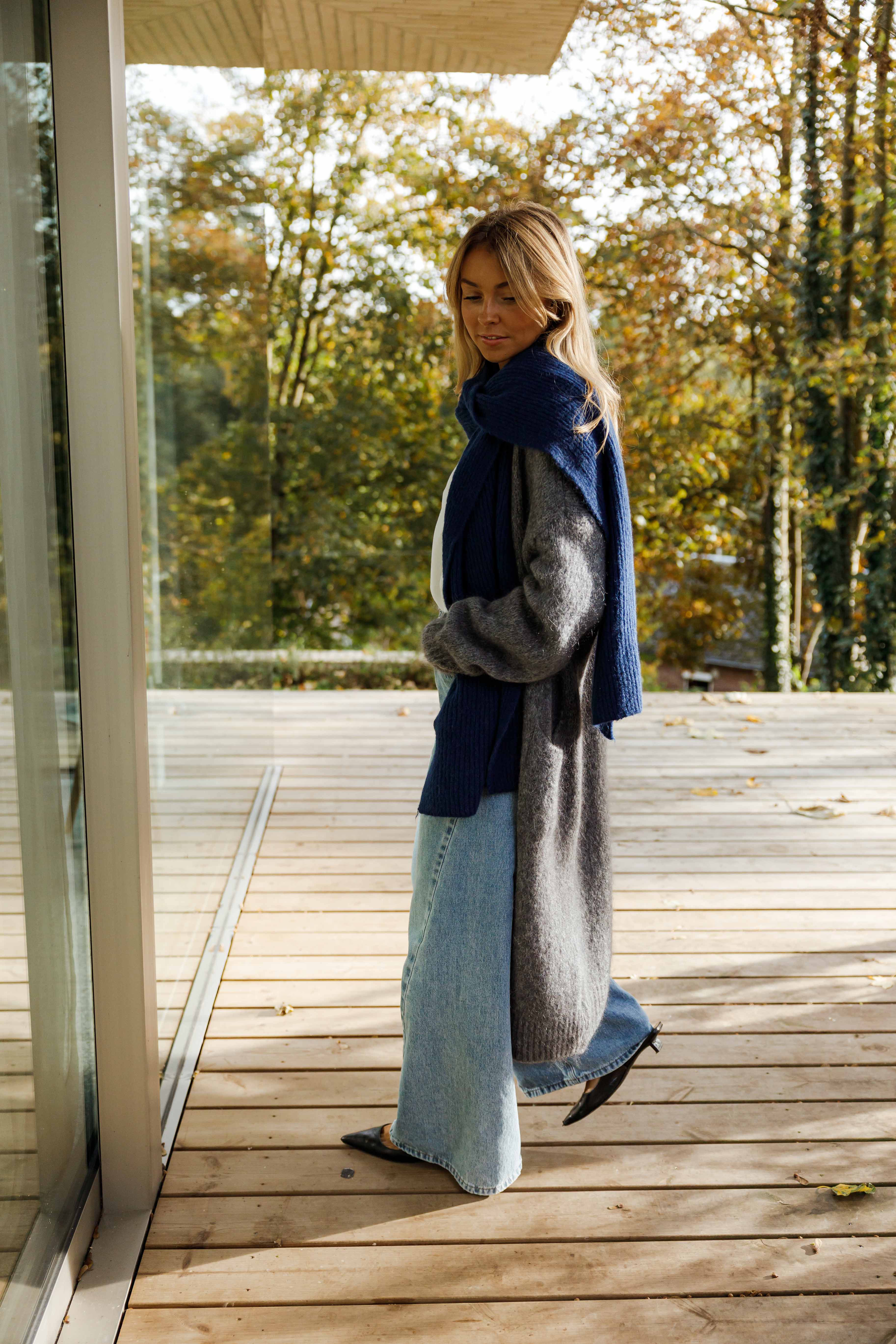 Dark Blue Sera Scarf