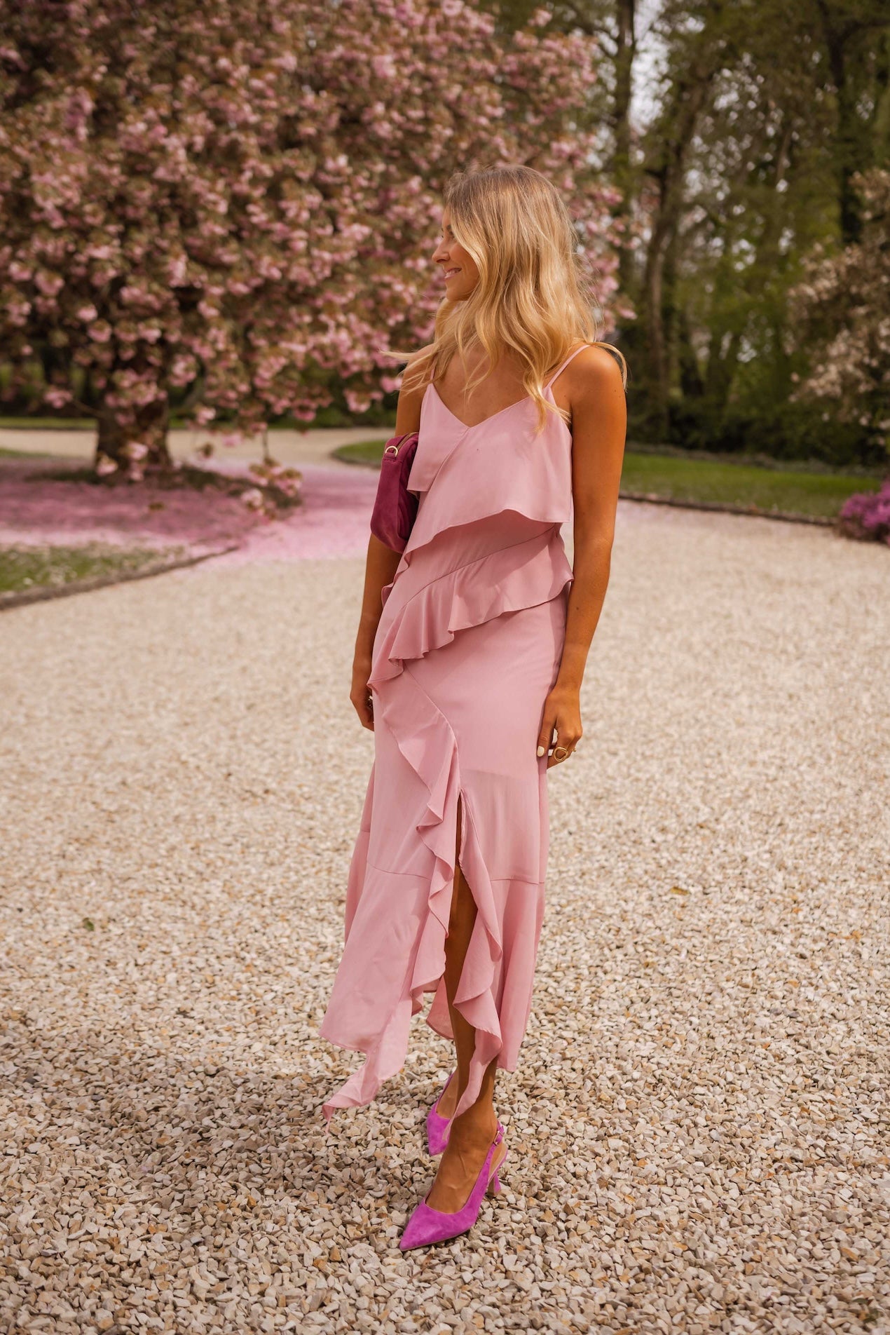 Dusty Pink Romane Dress