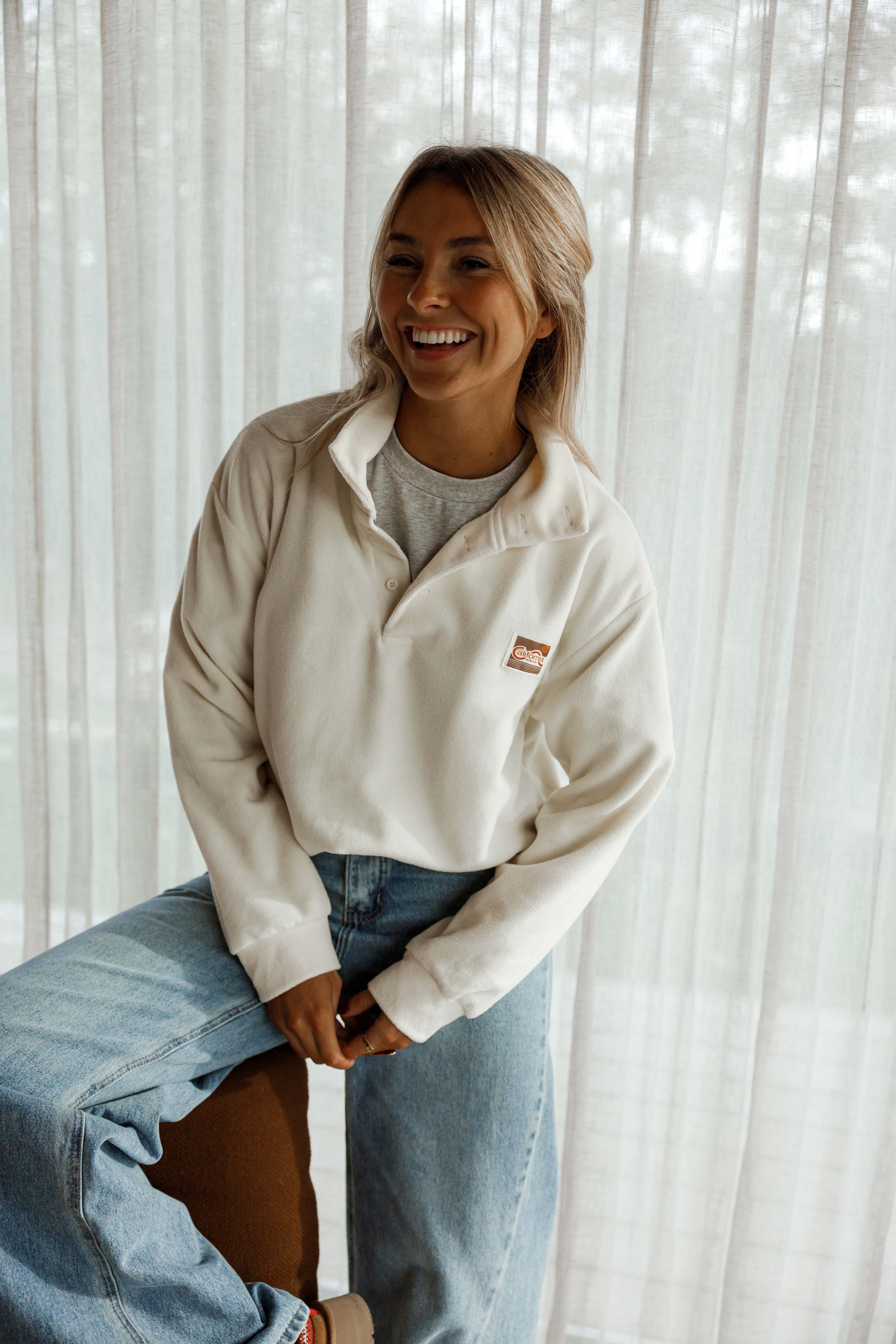 Ecru Bethany Fleece Jacket