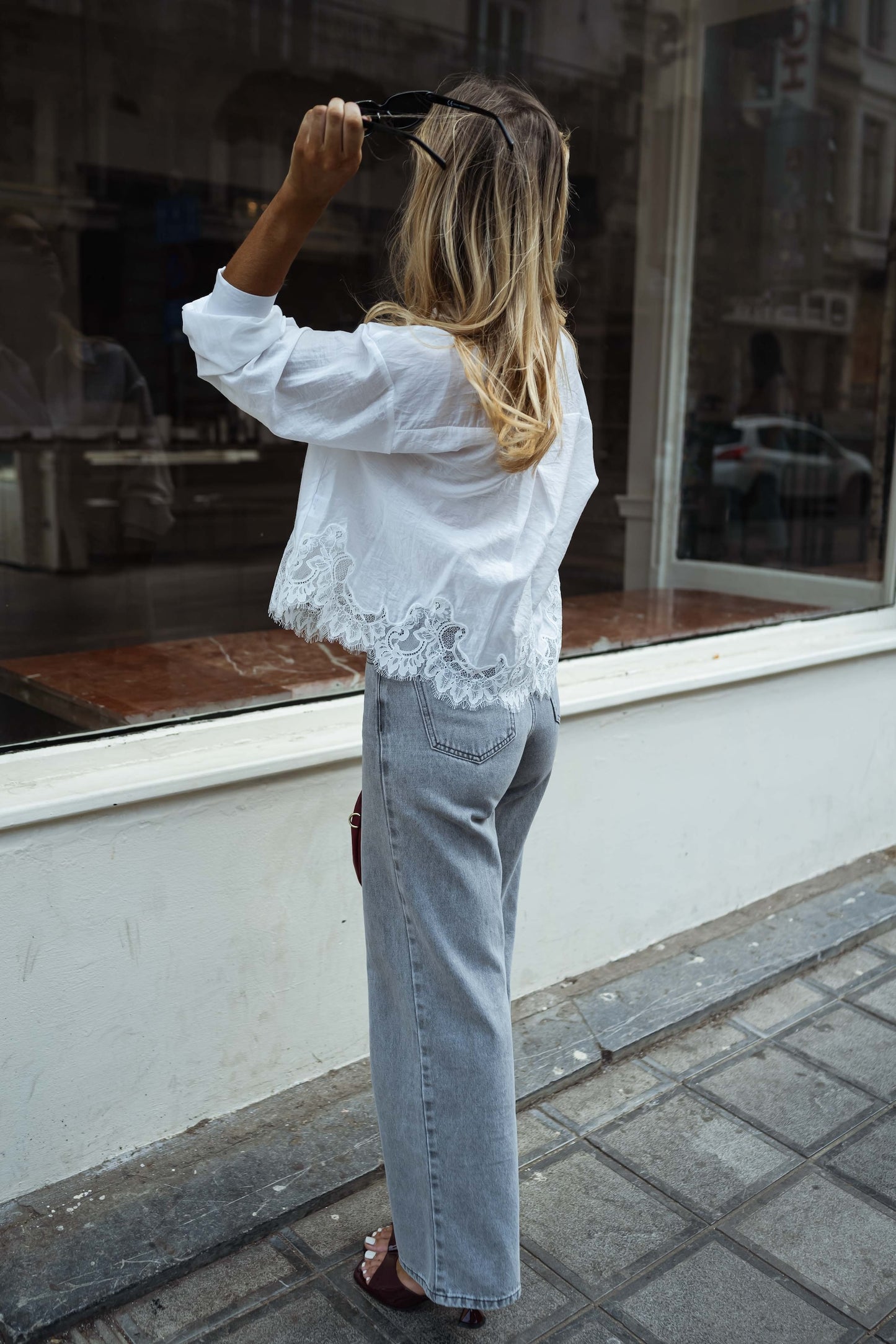 Ecru Ivan Lace Shirt