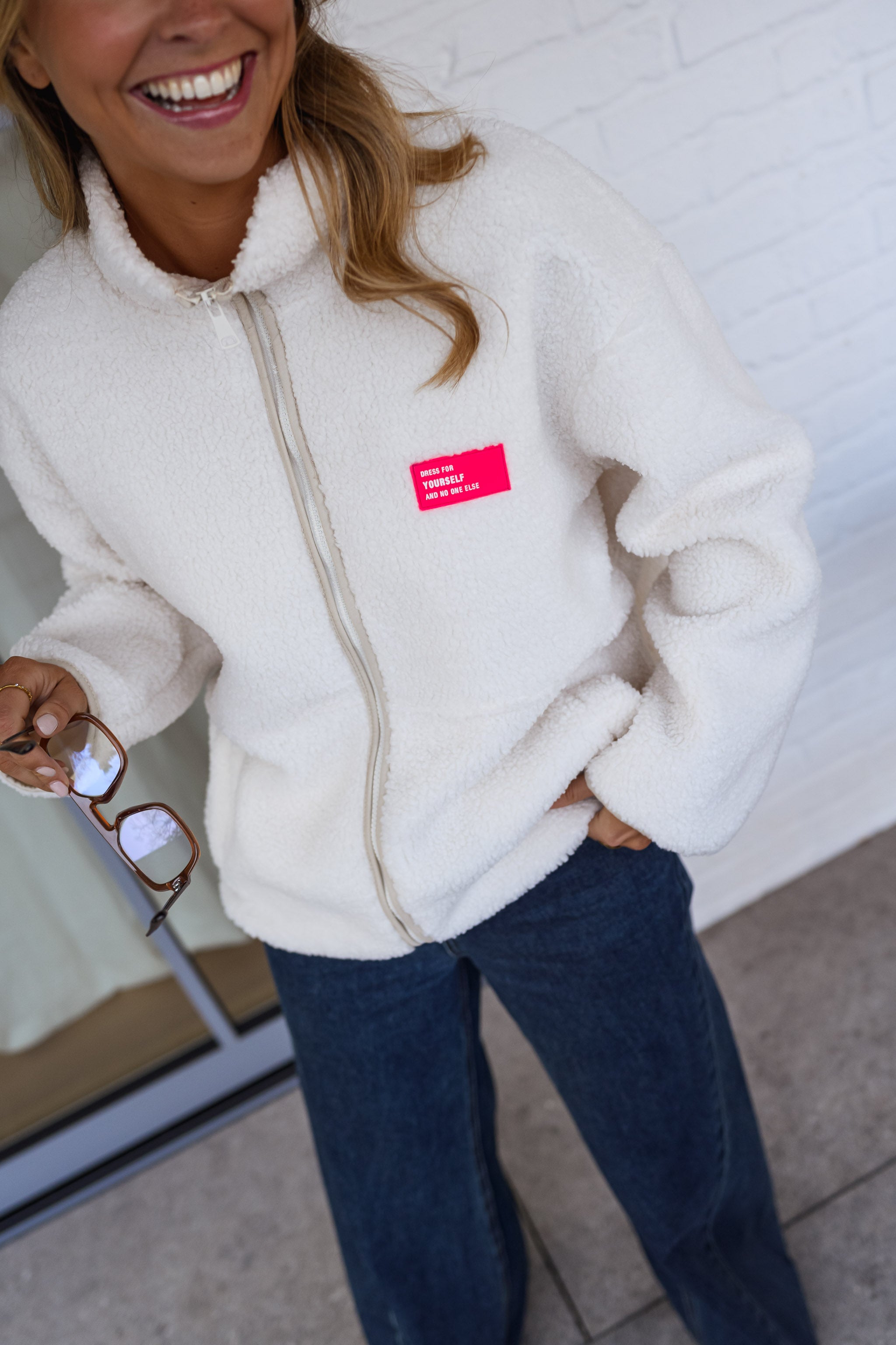 Ecru Marisa Fleece Jacket