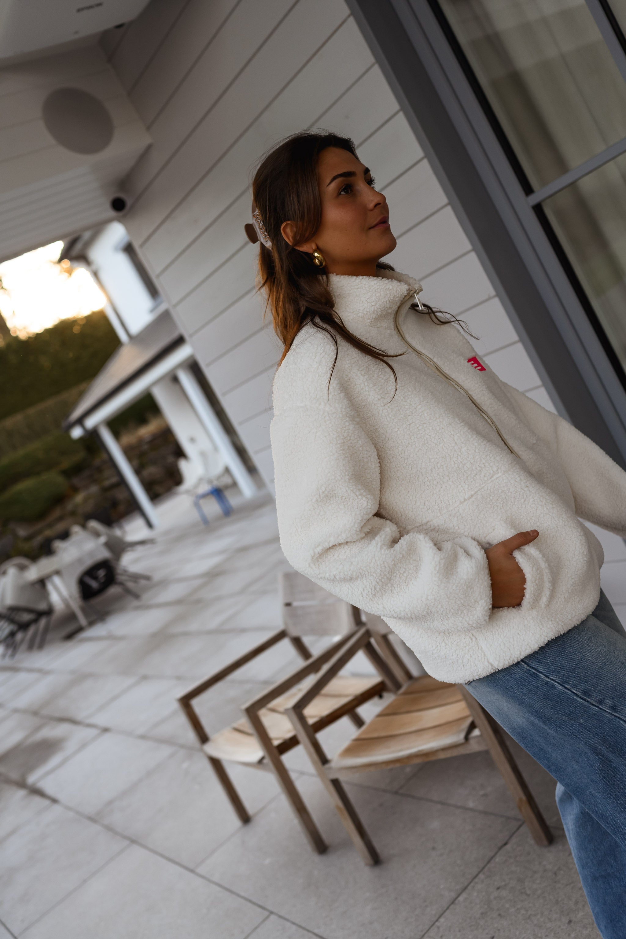 Ecru Marisa Fleece Jacket