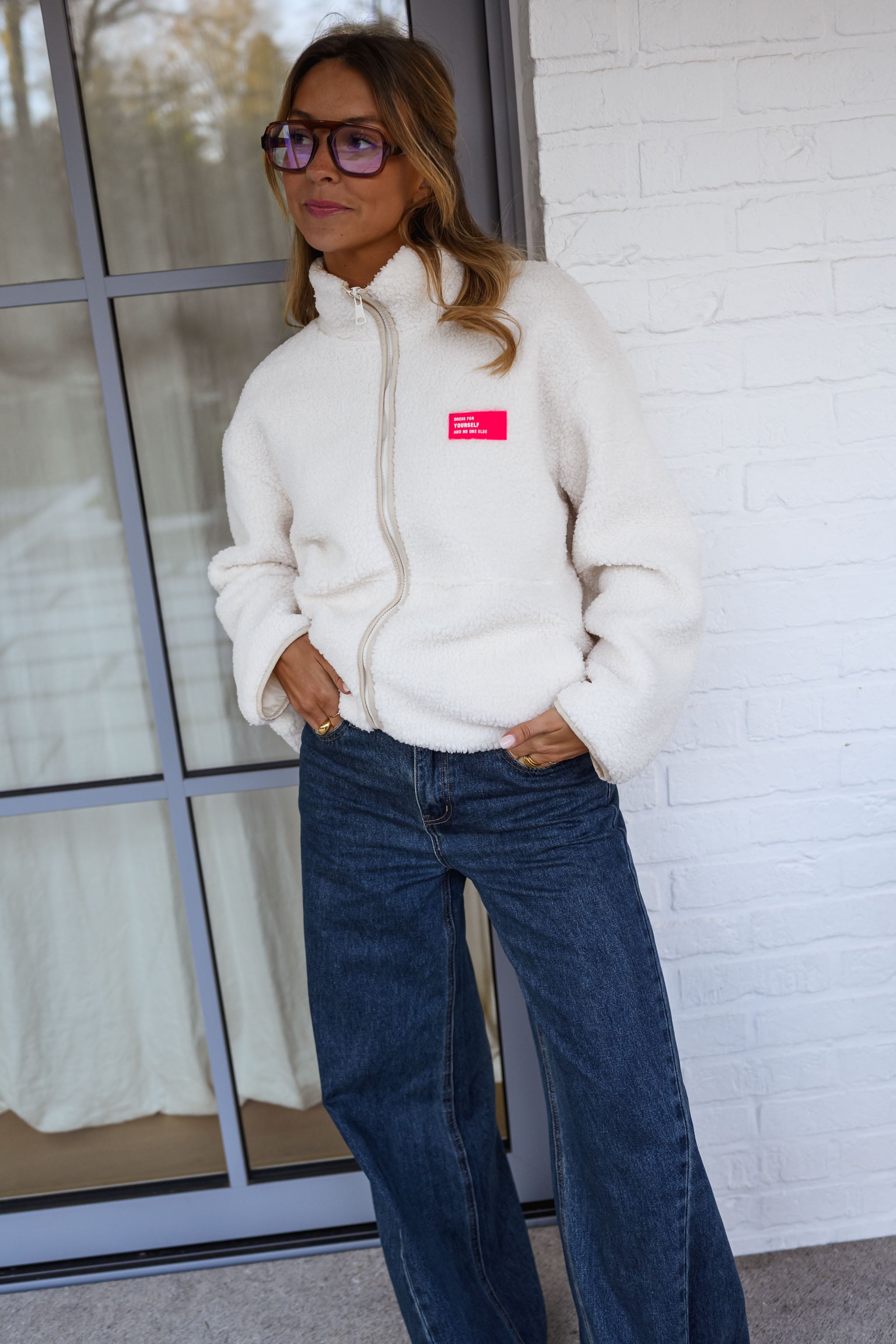 Ecru Marisa Fleece Jacket