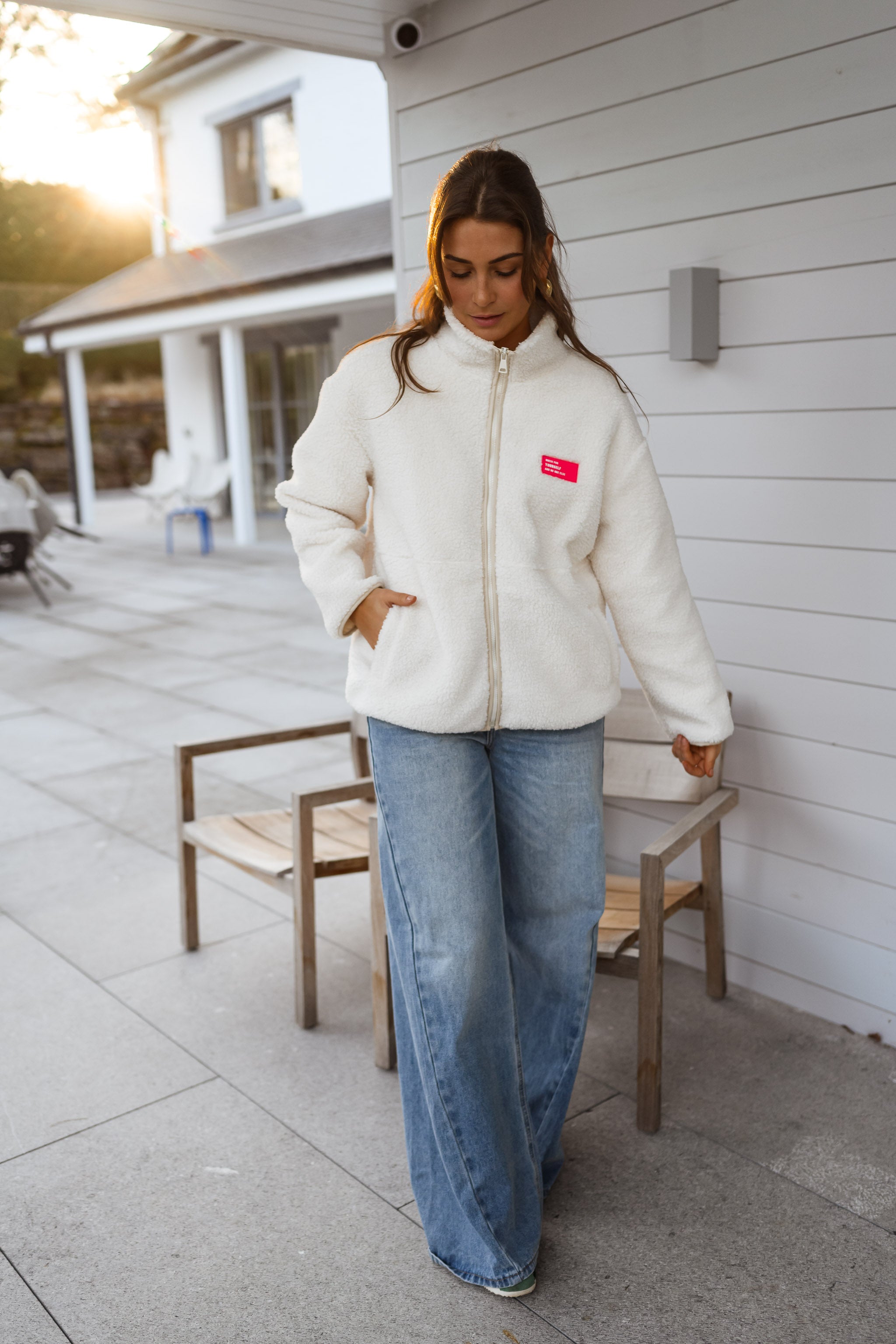 Ecru Marisa Fleece Jacket