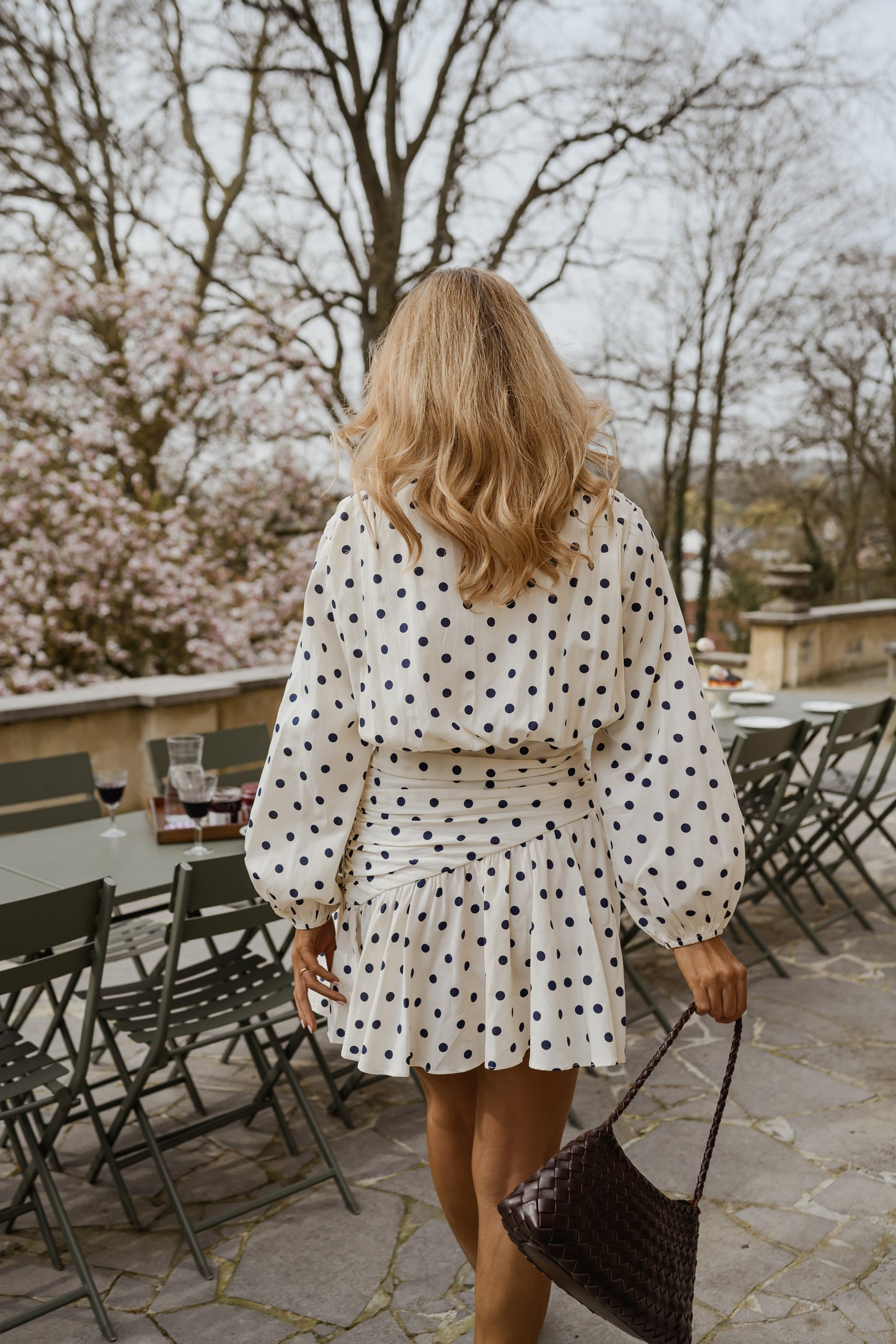 Ecru Polka Dot Halie Dress