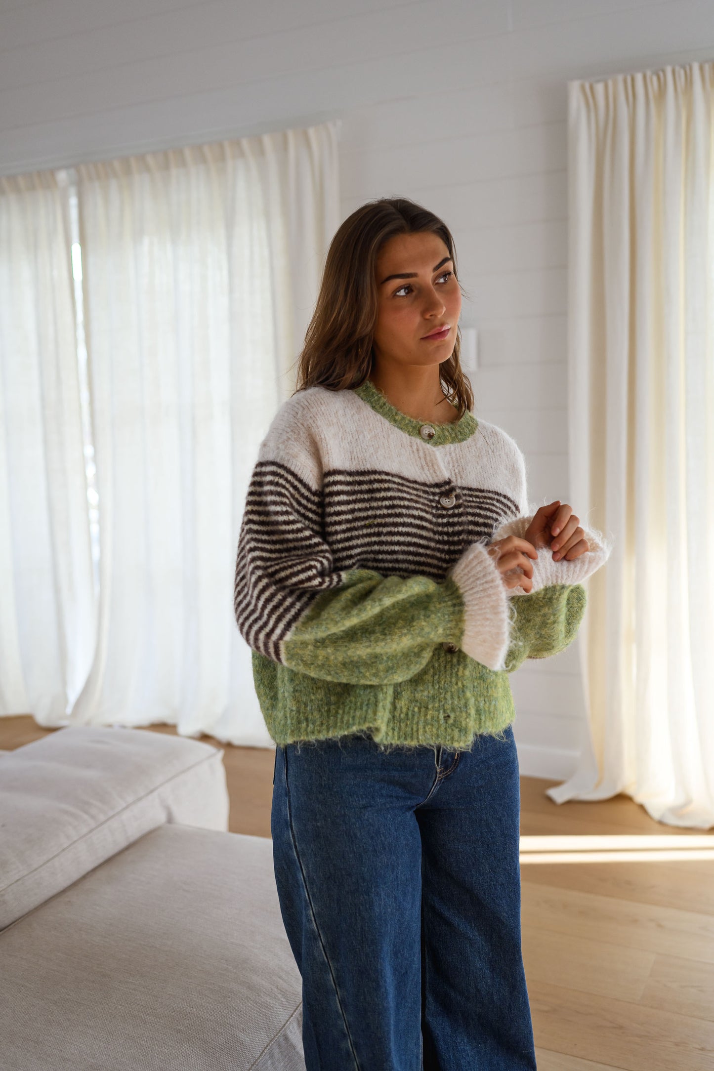 Green Amren Cardigan