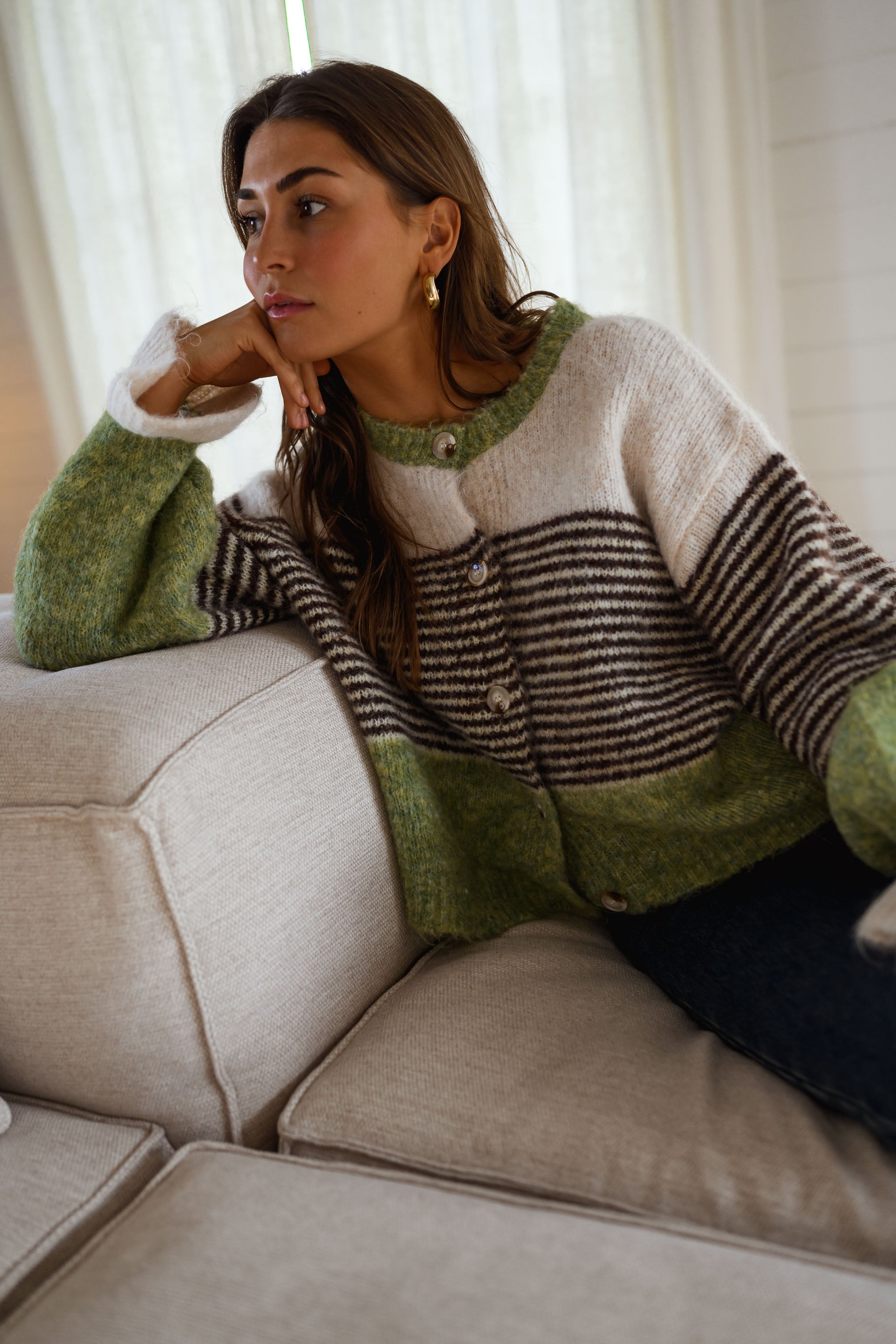 Green Amren Cardigan
