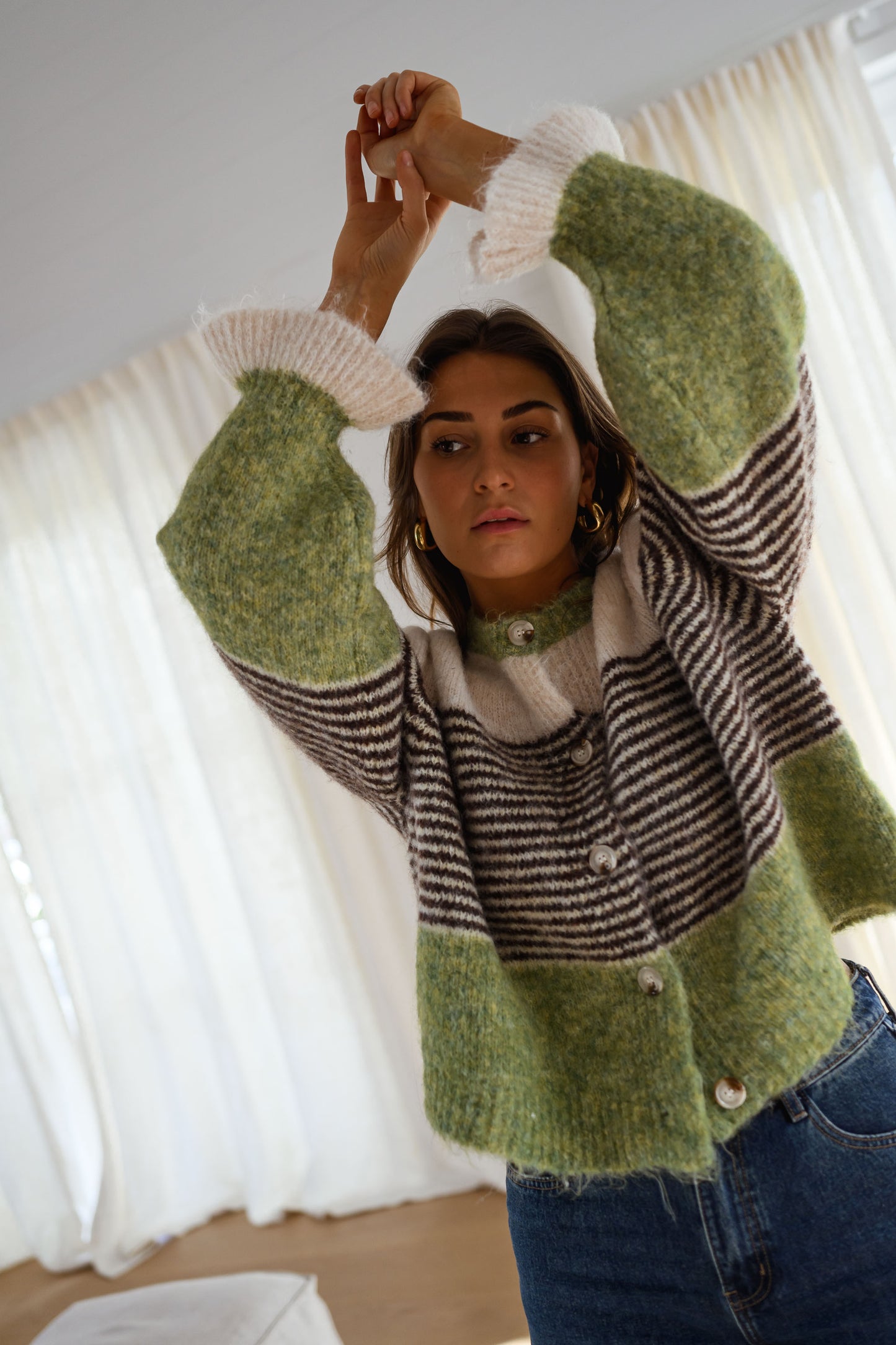 Green Amren Cardigan