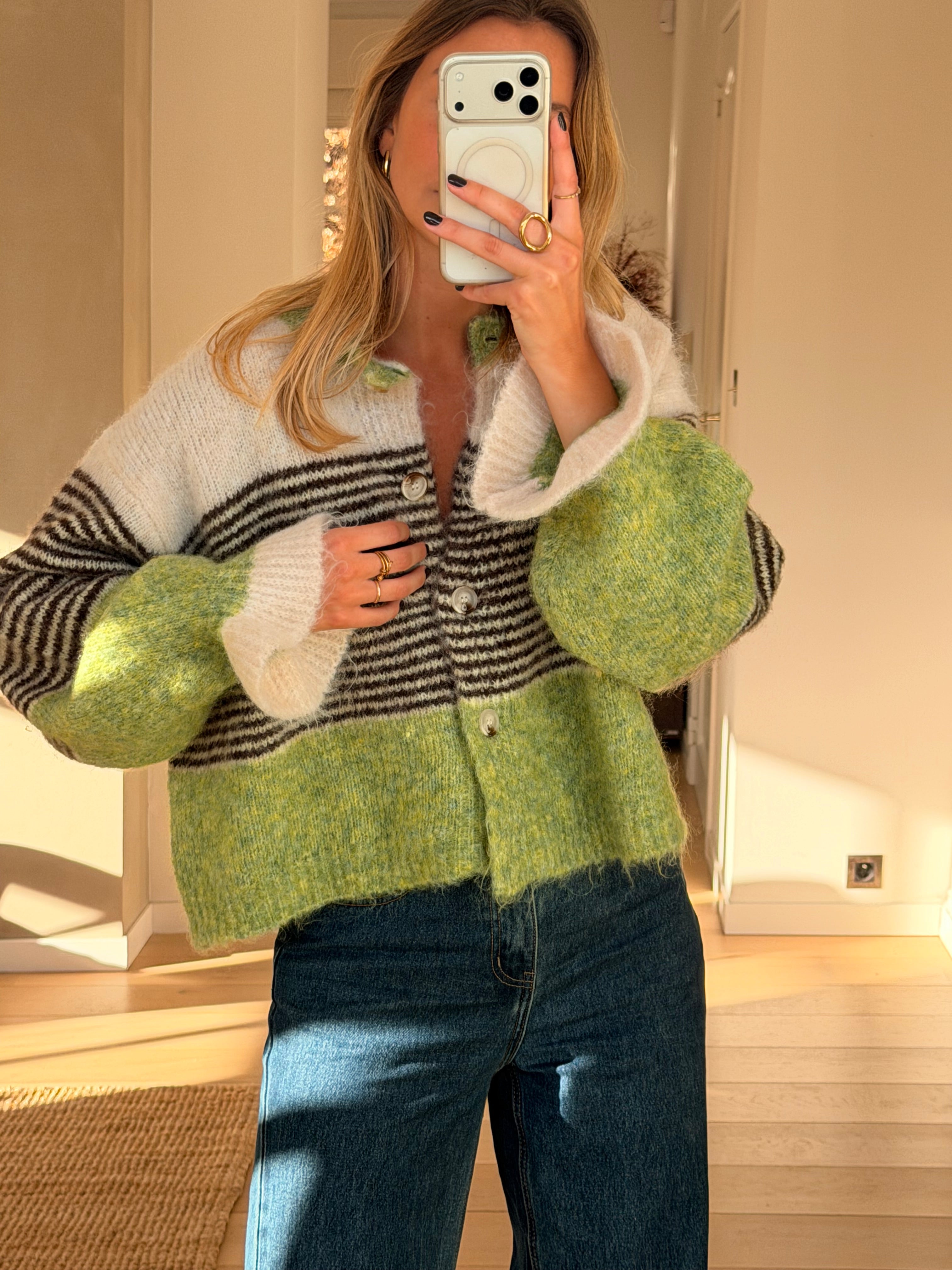 Green Amren Cardigan