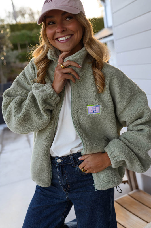 Green Ava Fleece Jacket