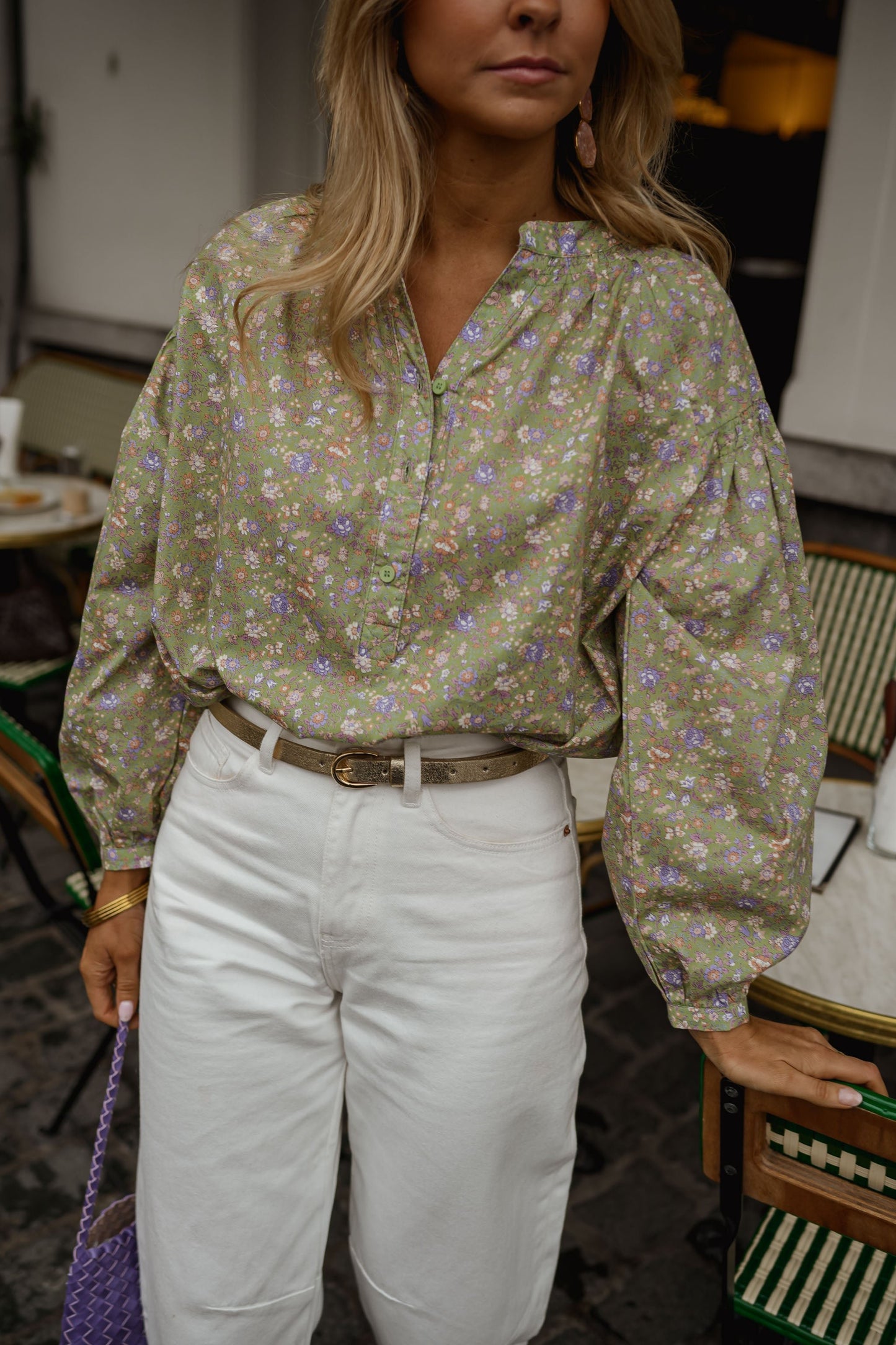 Green Floral Cadence Blouse