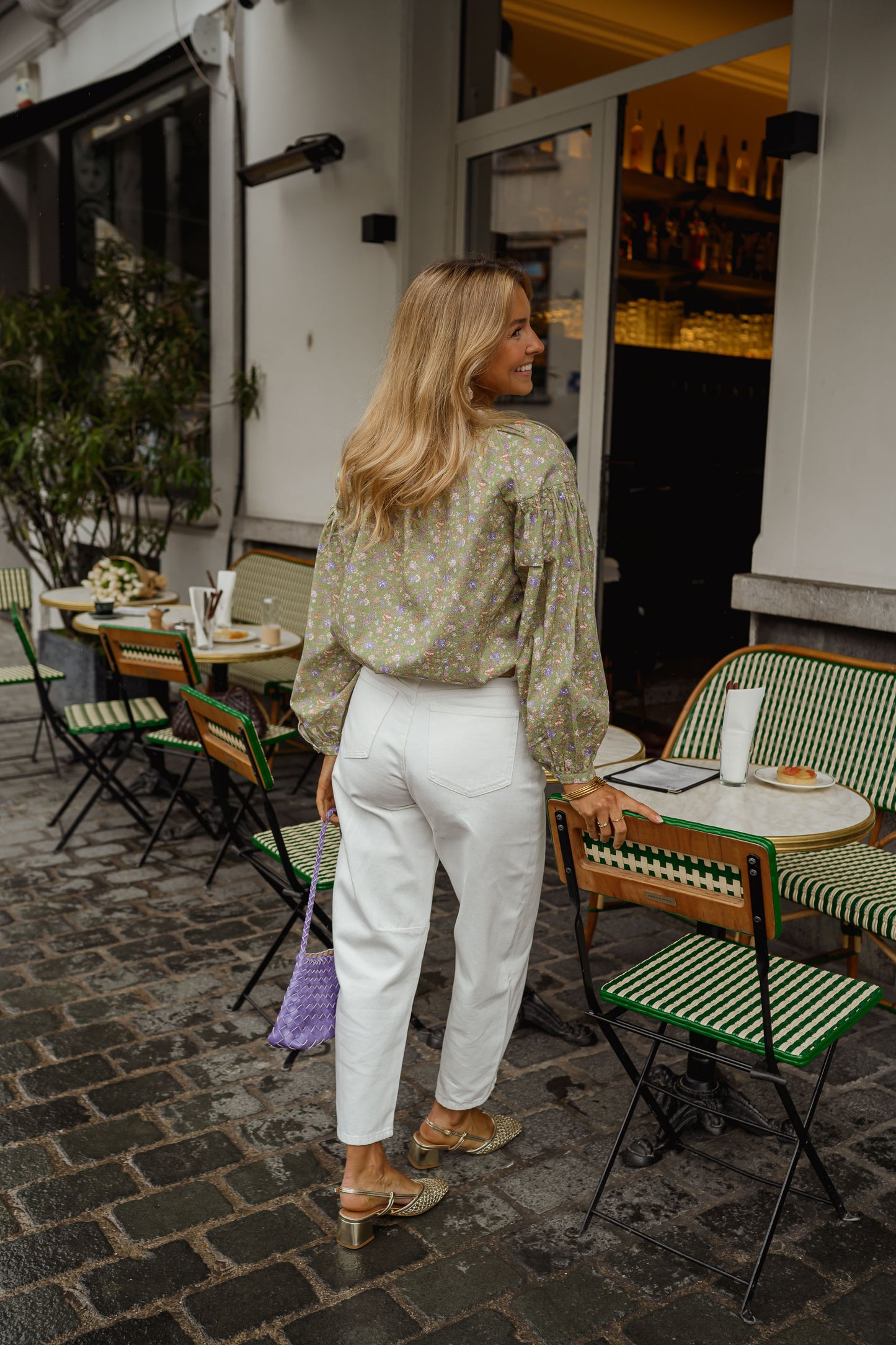 Green Floral Cadence Blouse
