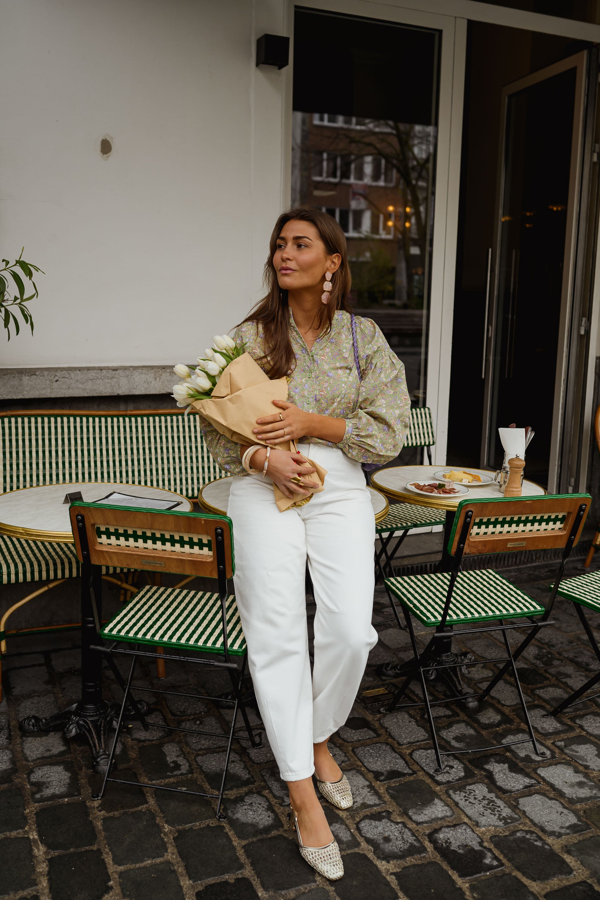 Green Floral Cadence Blouse