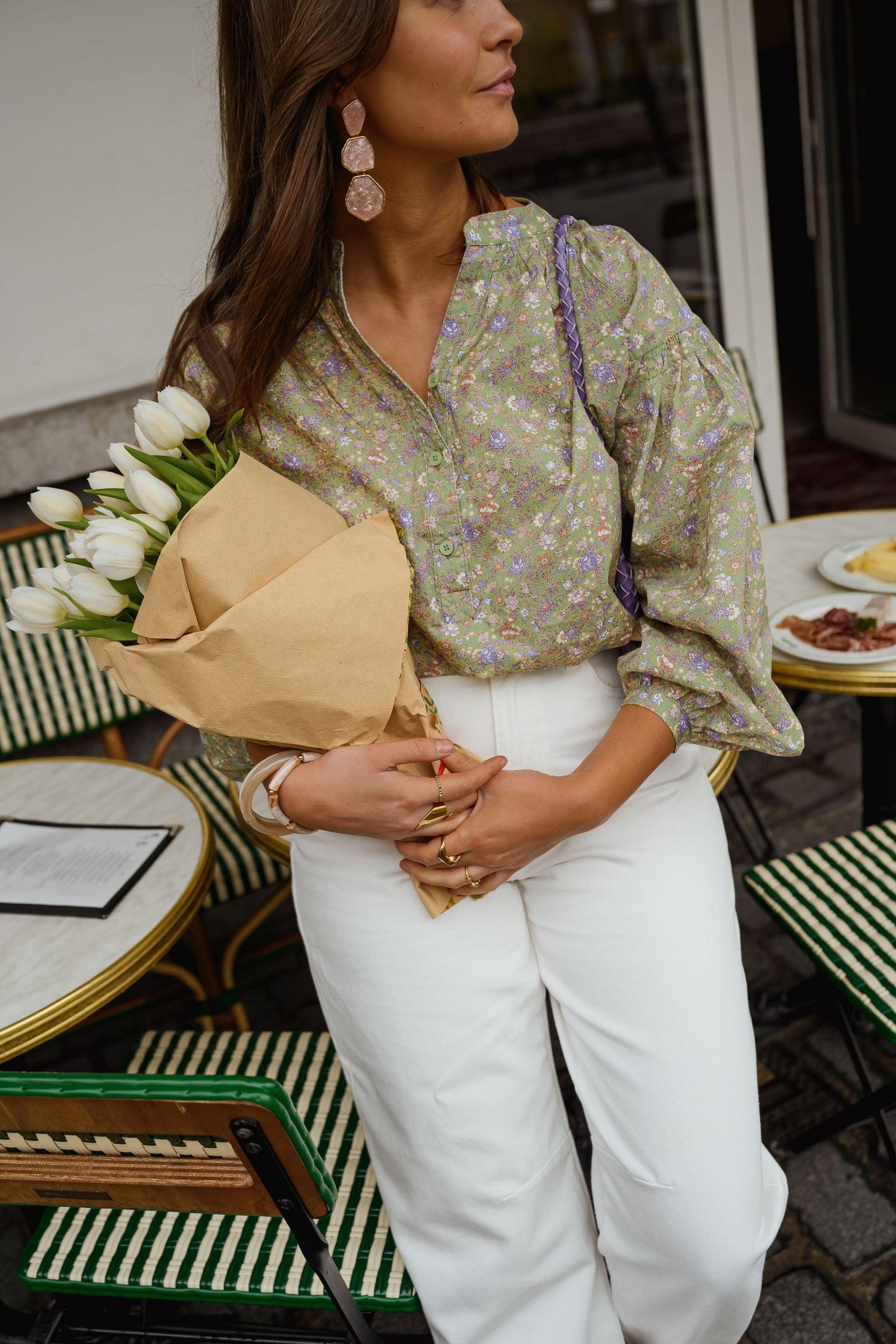 Green Floral Cadence Blouse