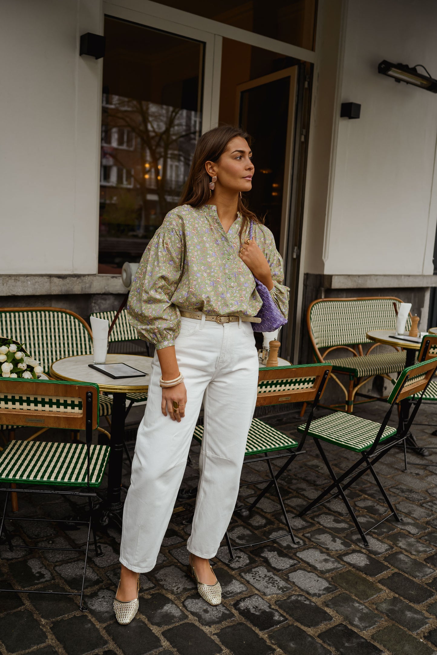 Green Floral Cadence Blouse