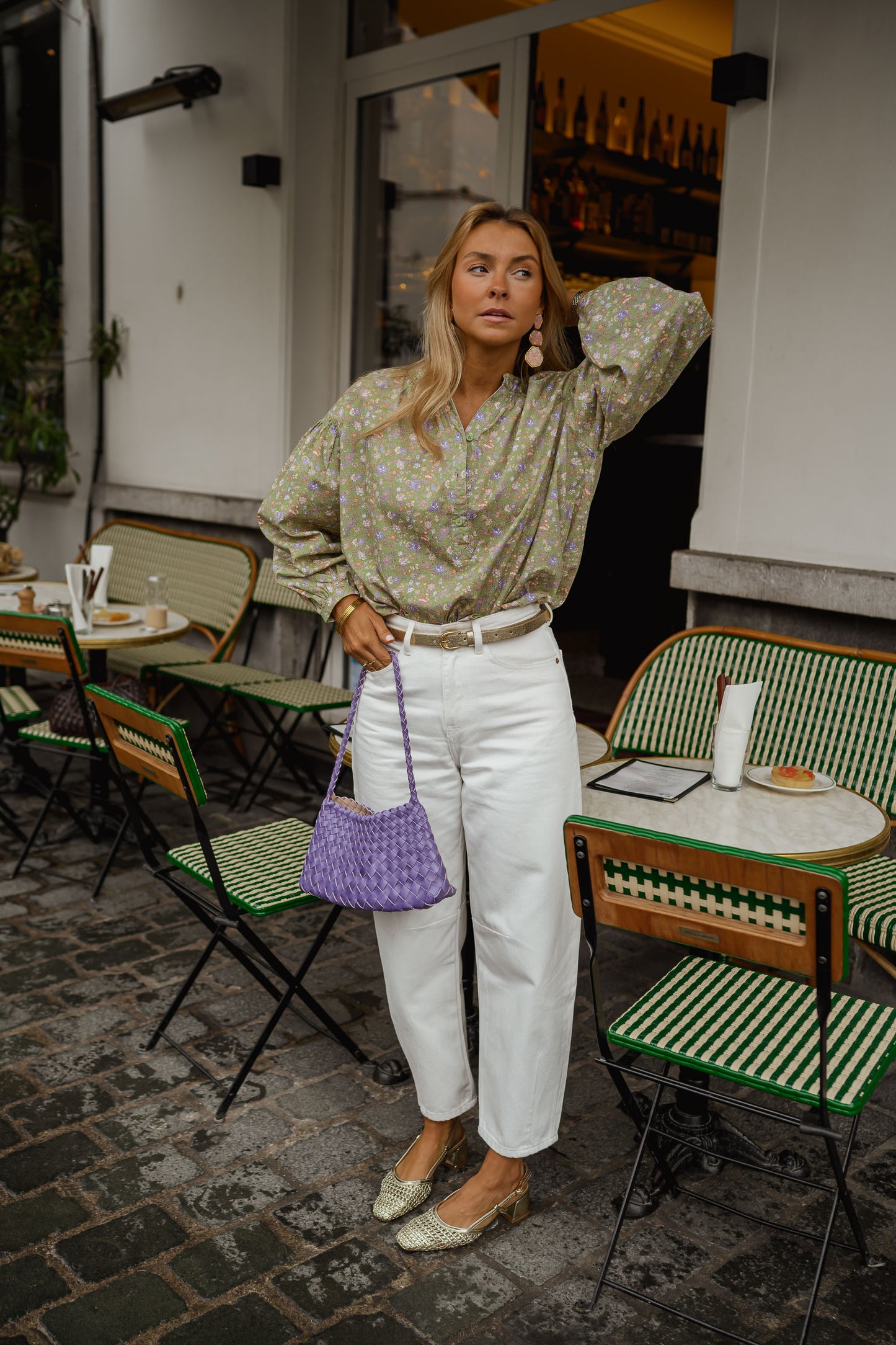 Green Floral Cadence Blouse