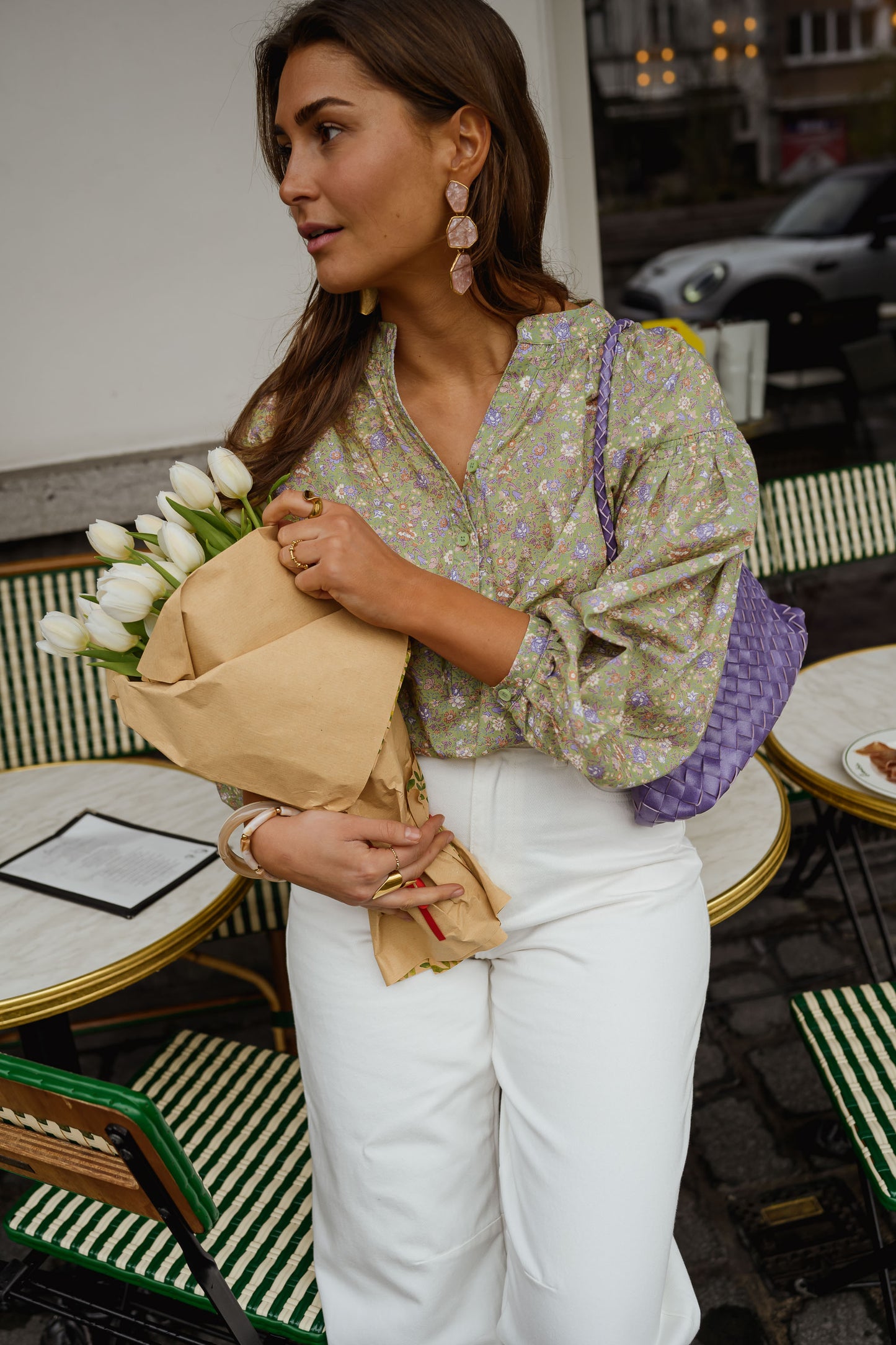 Green Floral Cadence Blouse