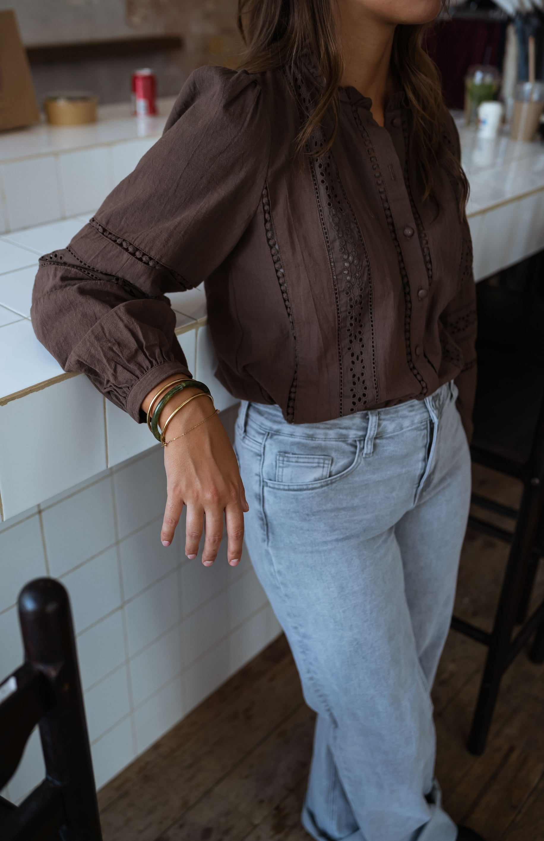 Green and Golden Laria Bracelets