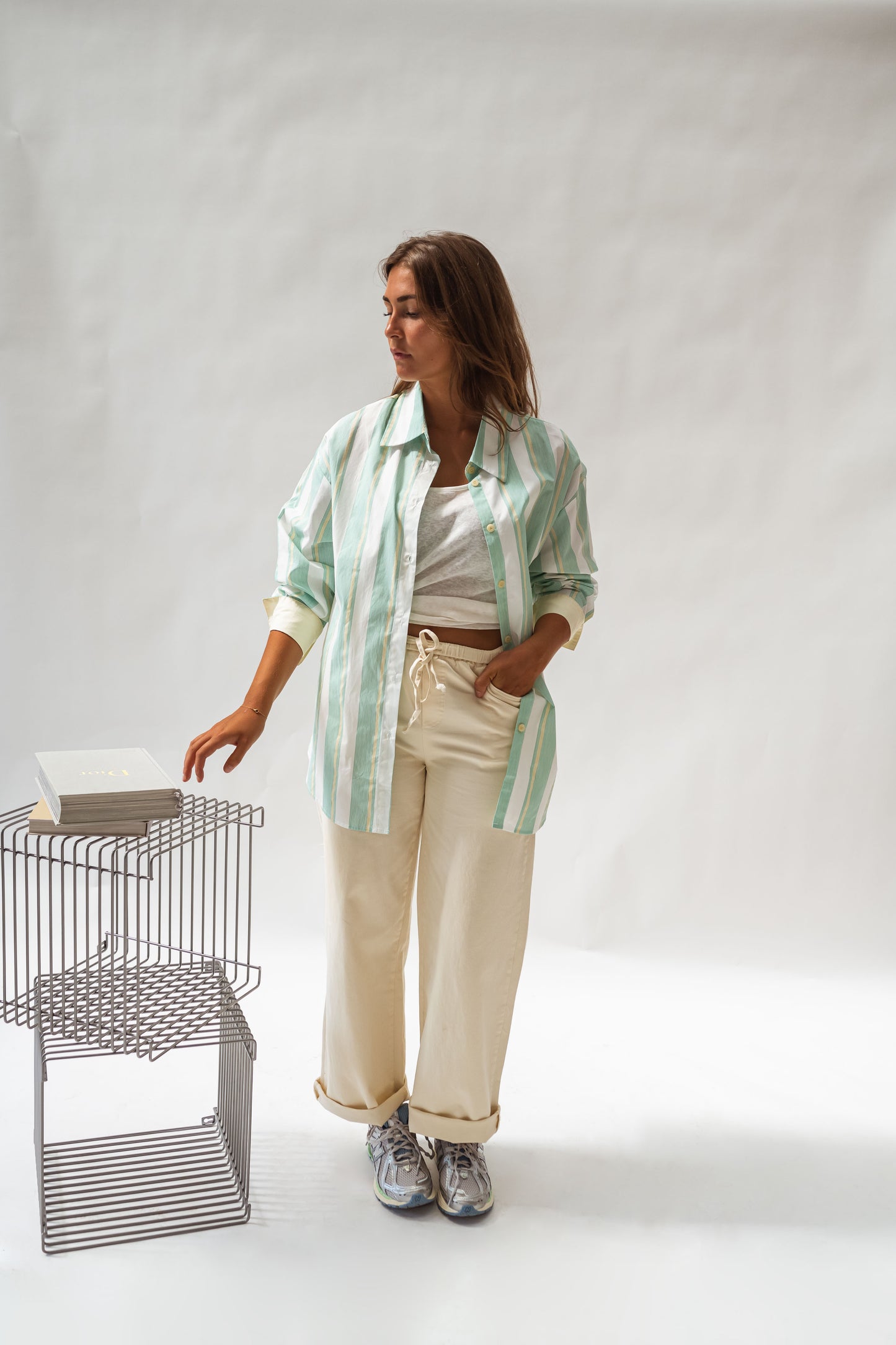 Green Striped Nais Shirt