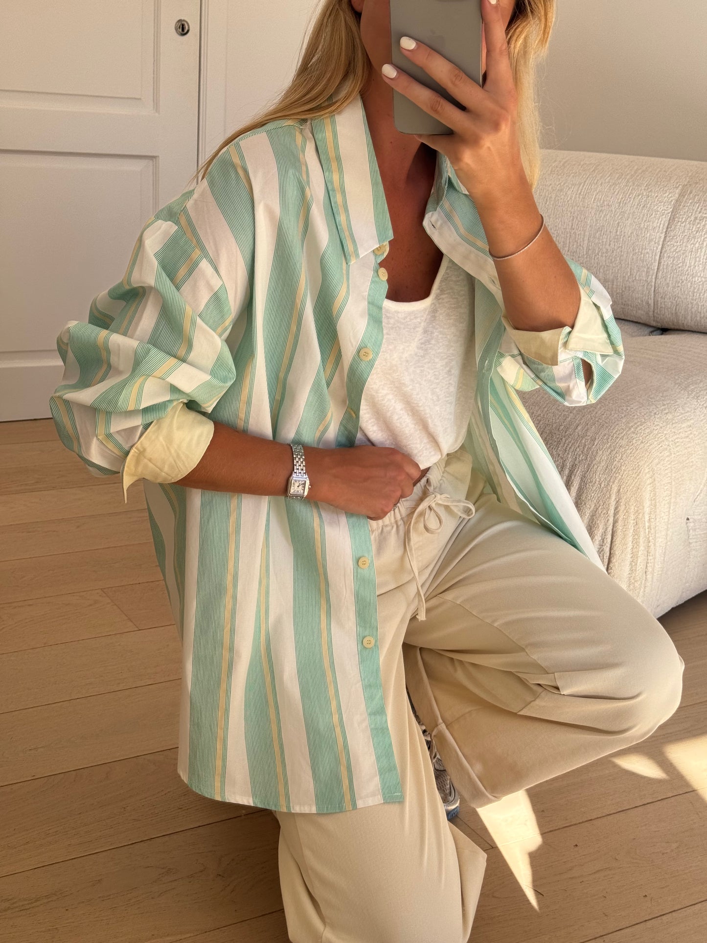 Green Striped Nais Shirt