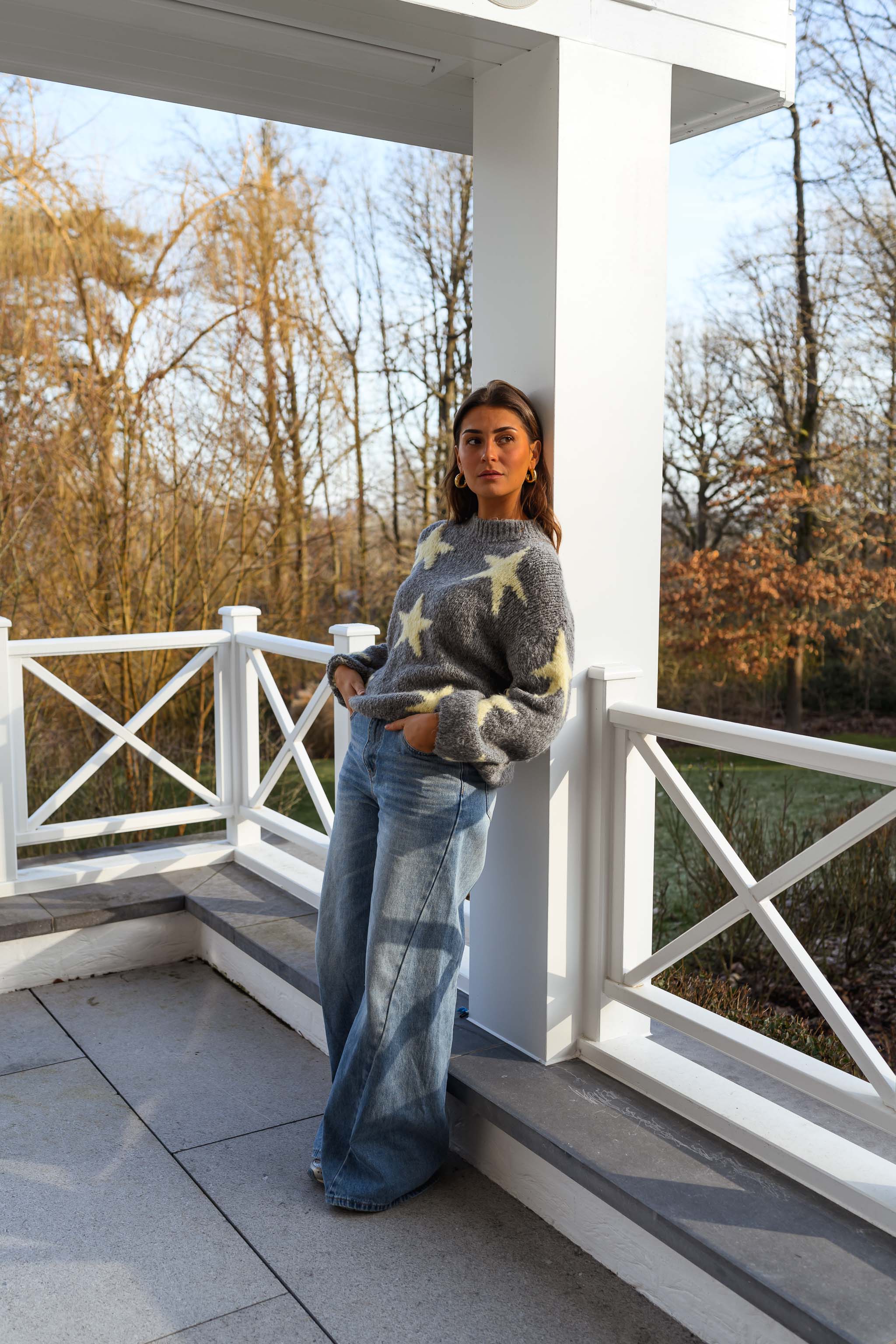 Grey Etoiles Sweater