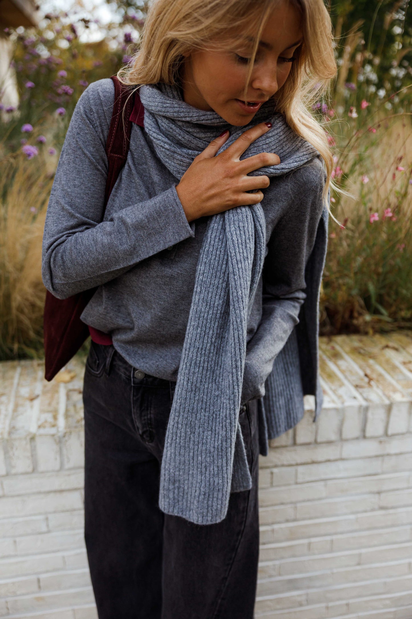 Grey Sera Scarf