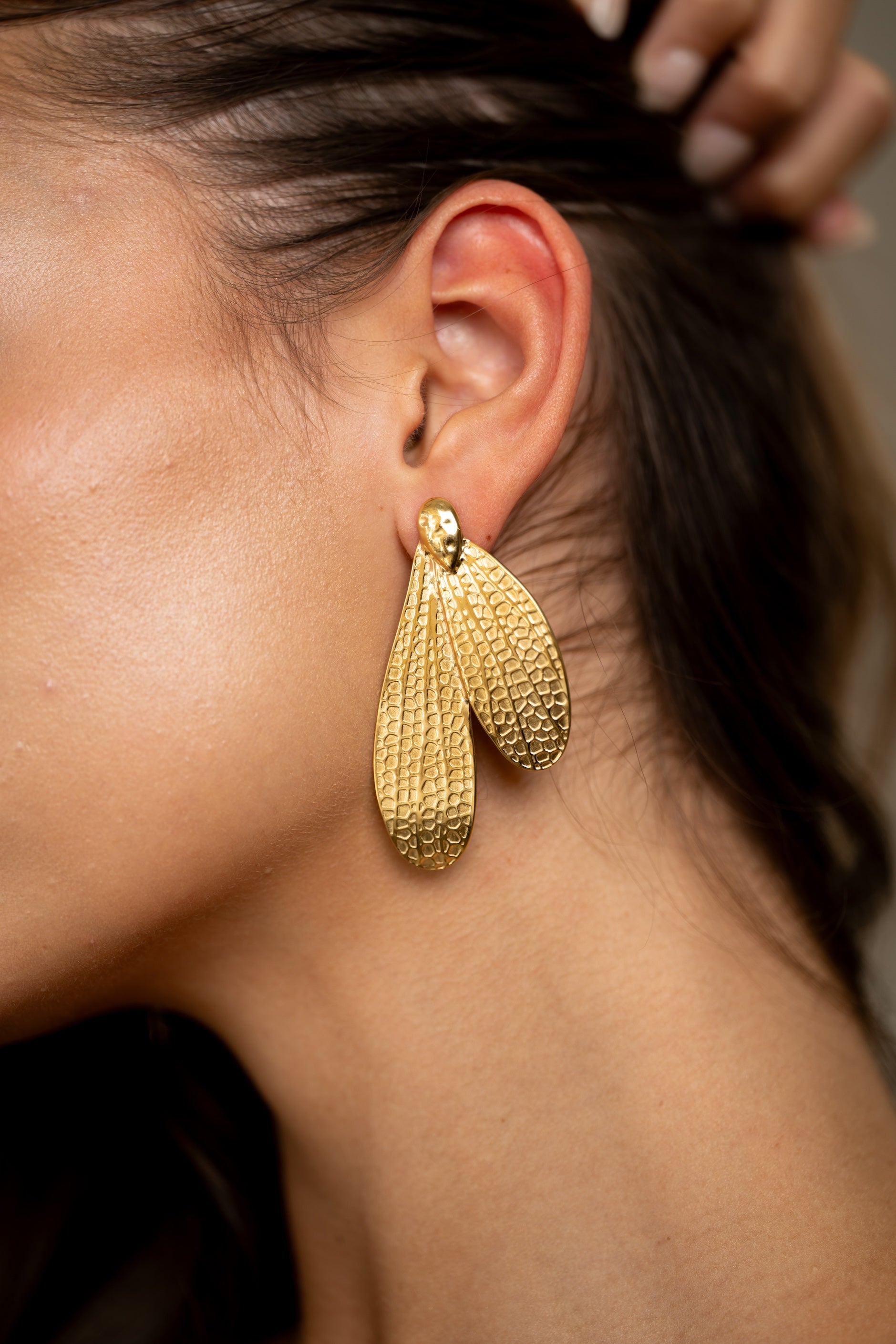 Golden Hymo Earrings