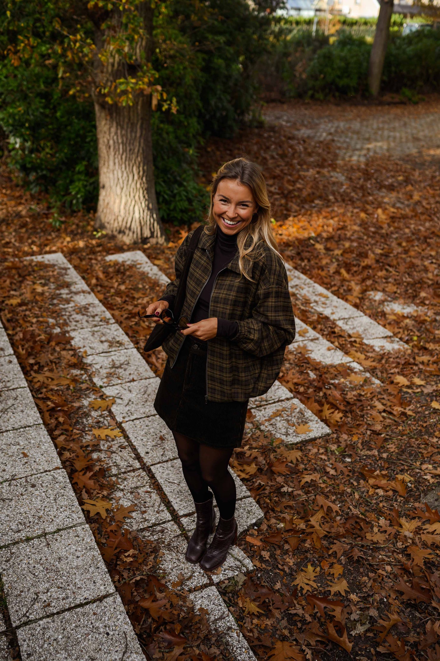 Khaki Checkered Philipa Jacket