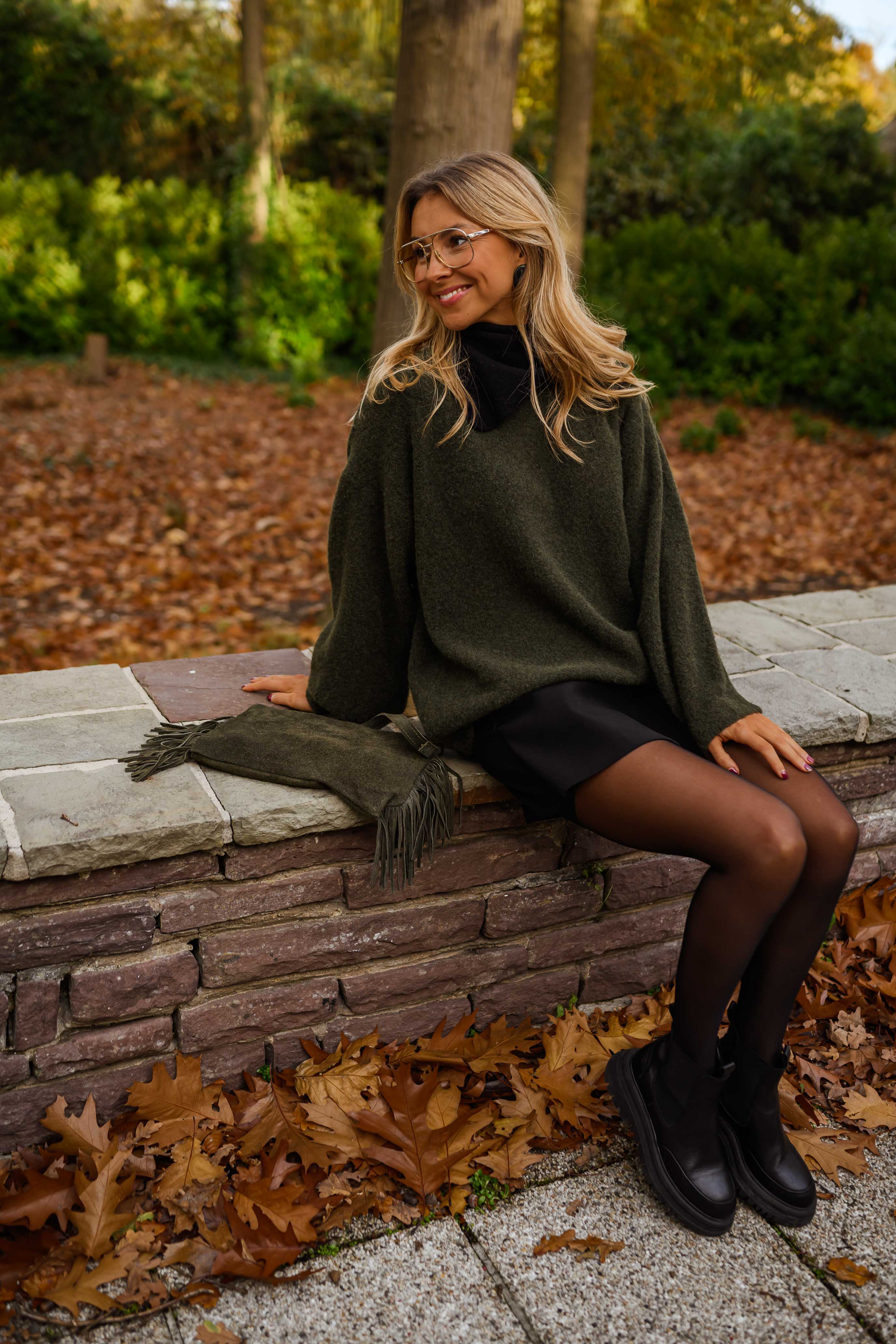 Khaki Jutta Sweater