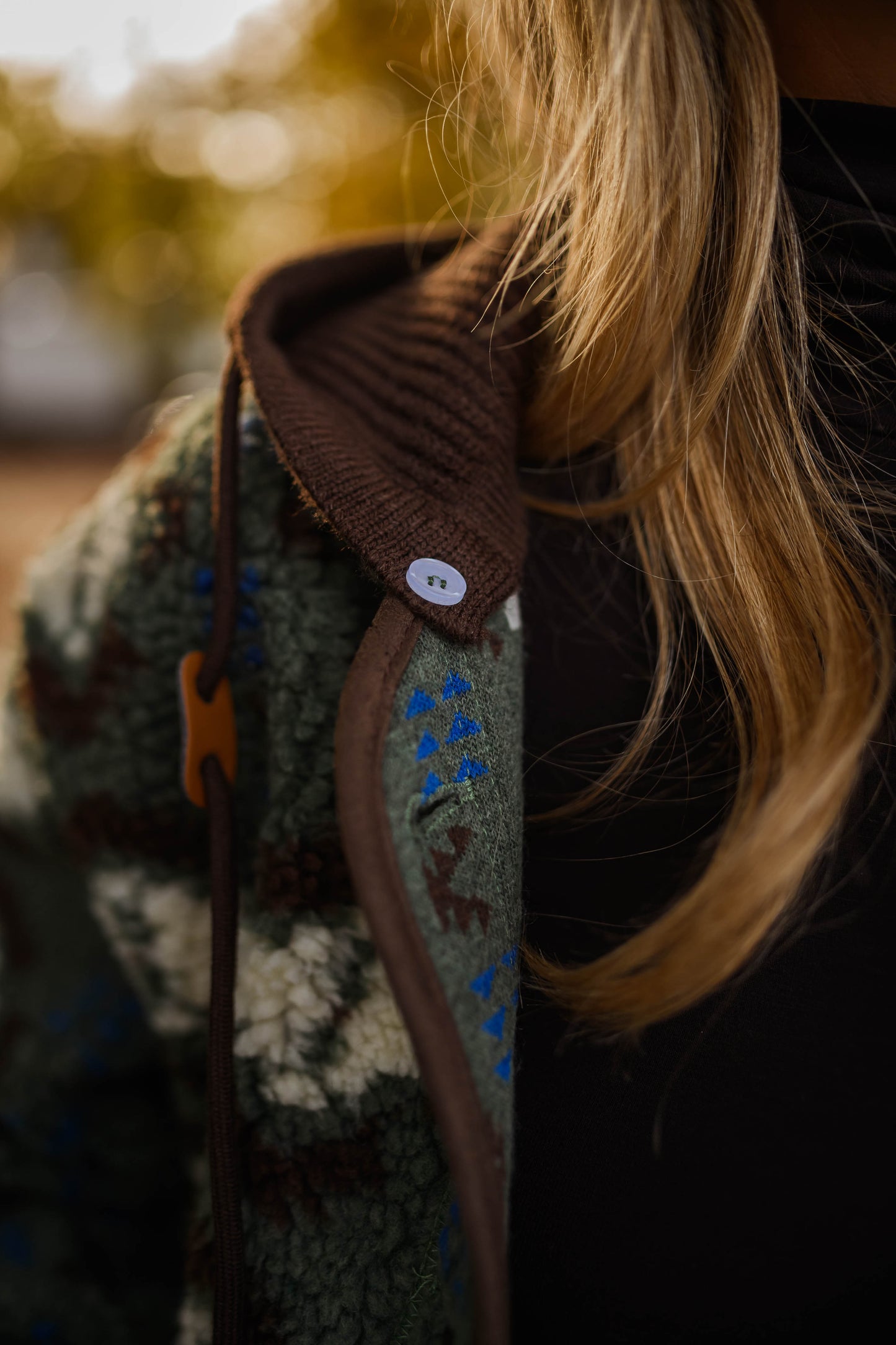 Khaki Patterned Malory Coat