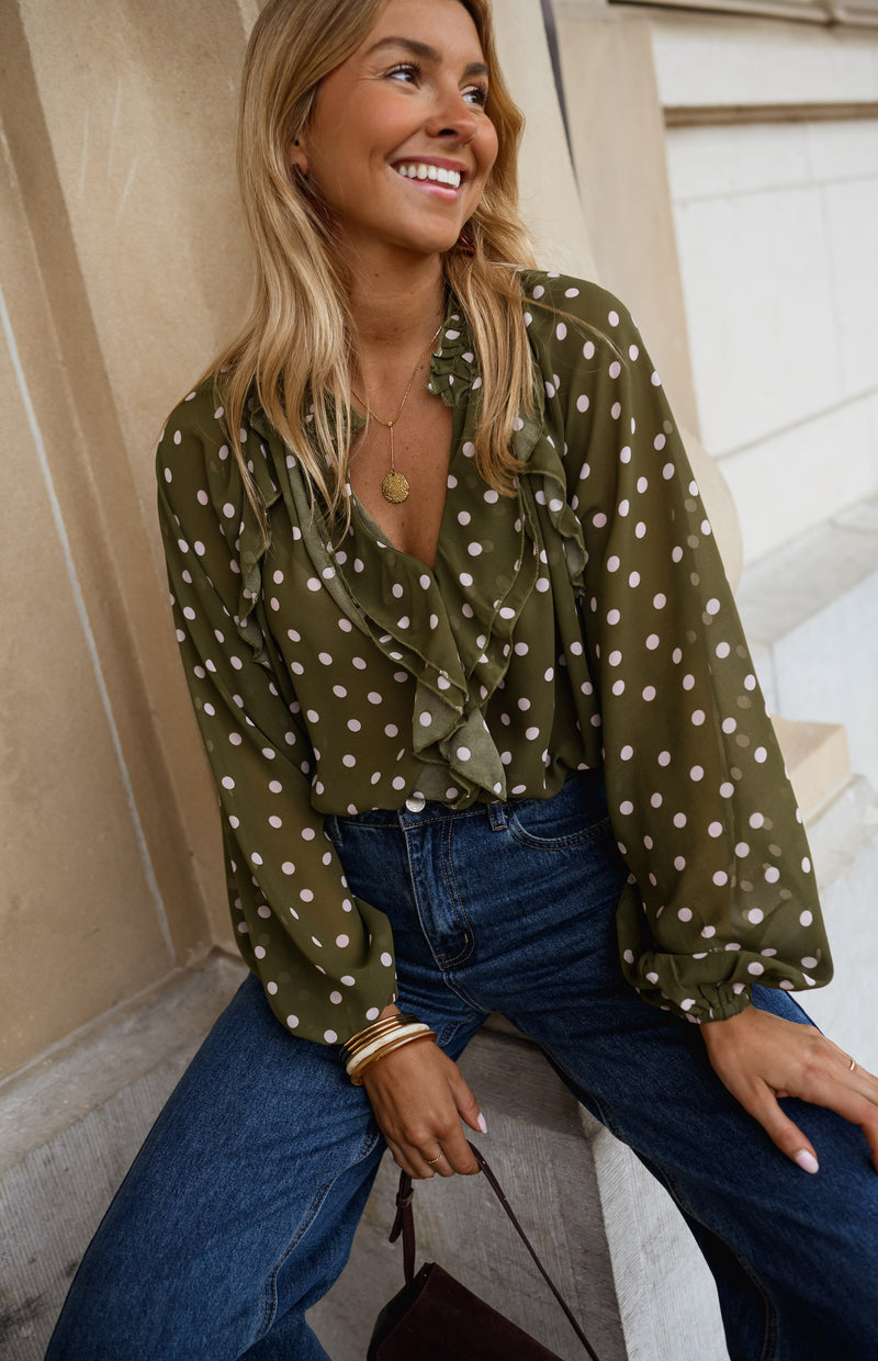 Khaki Alessia Blouse