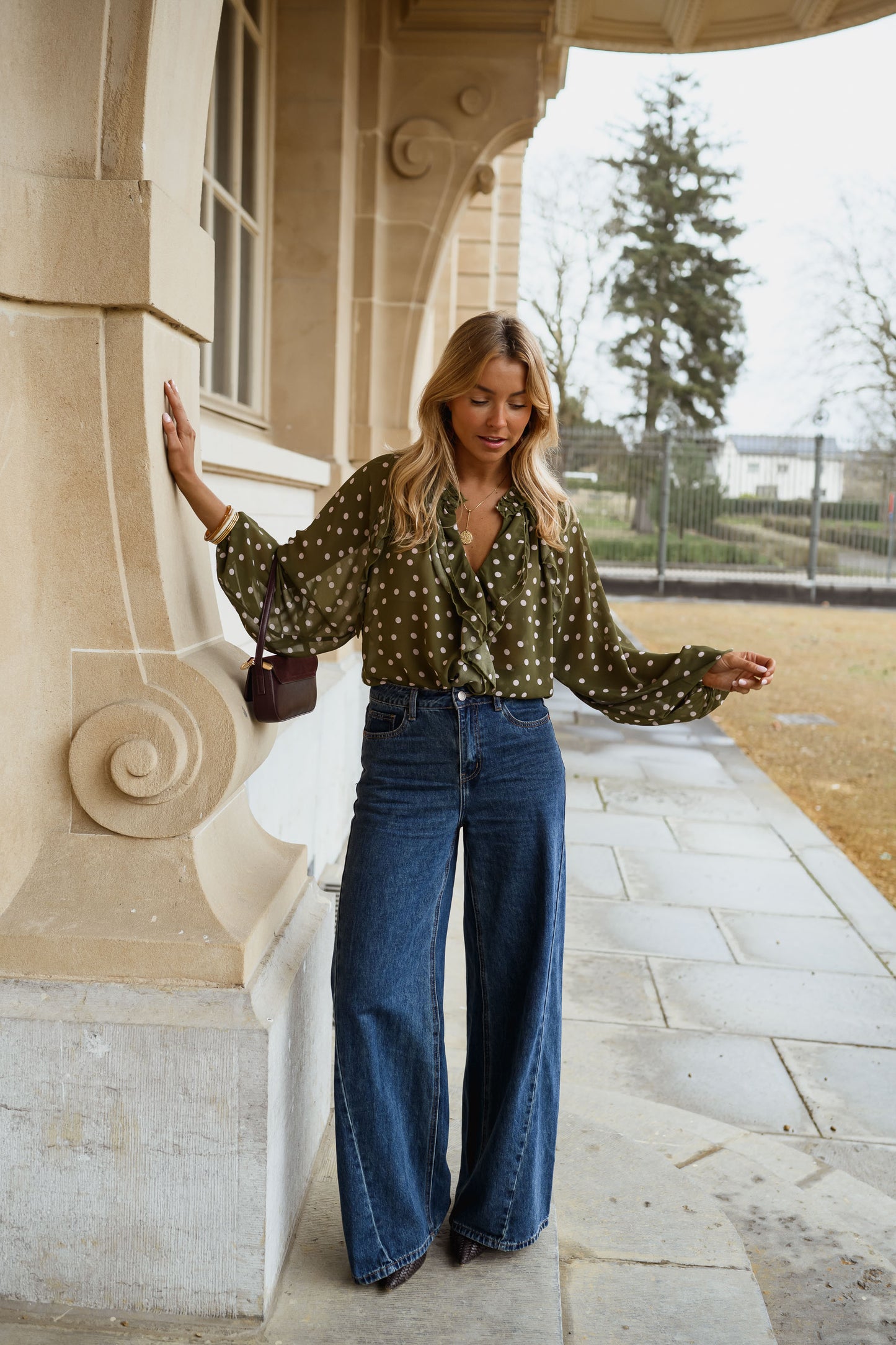 Khaki Alessia Blouse