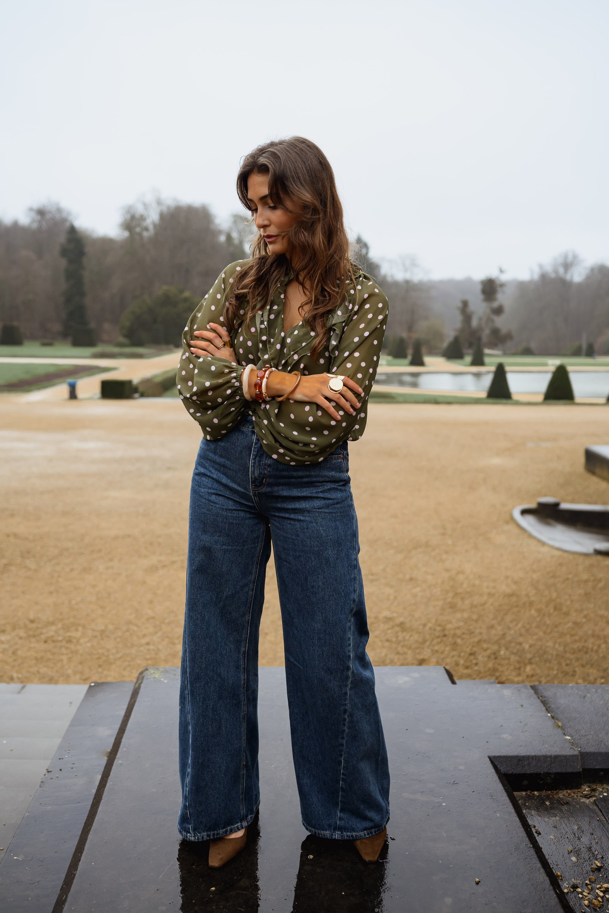 Khaki Alessia Blouse